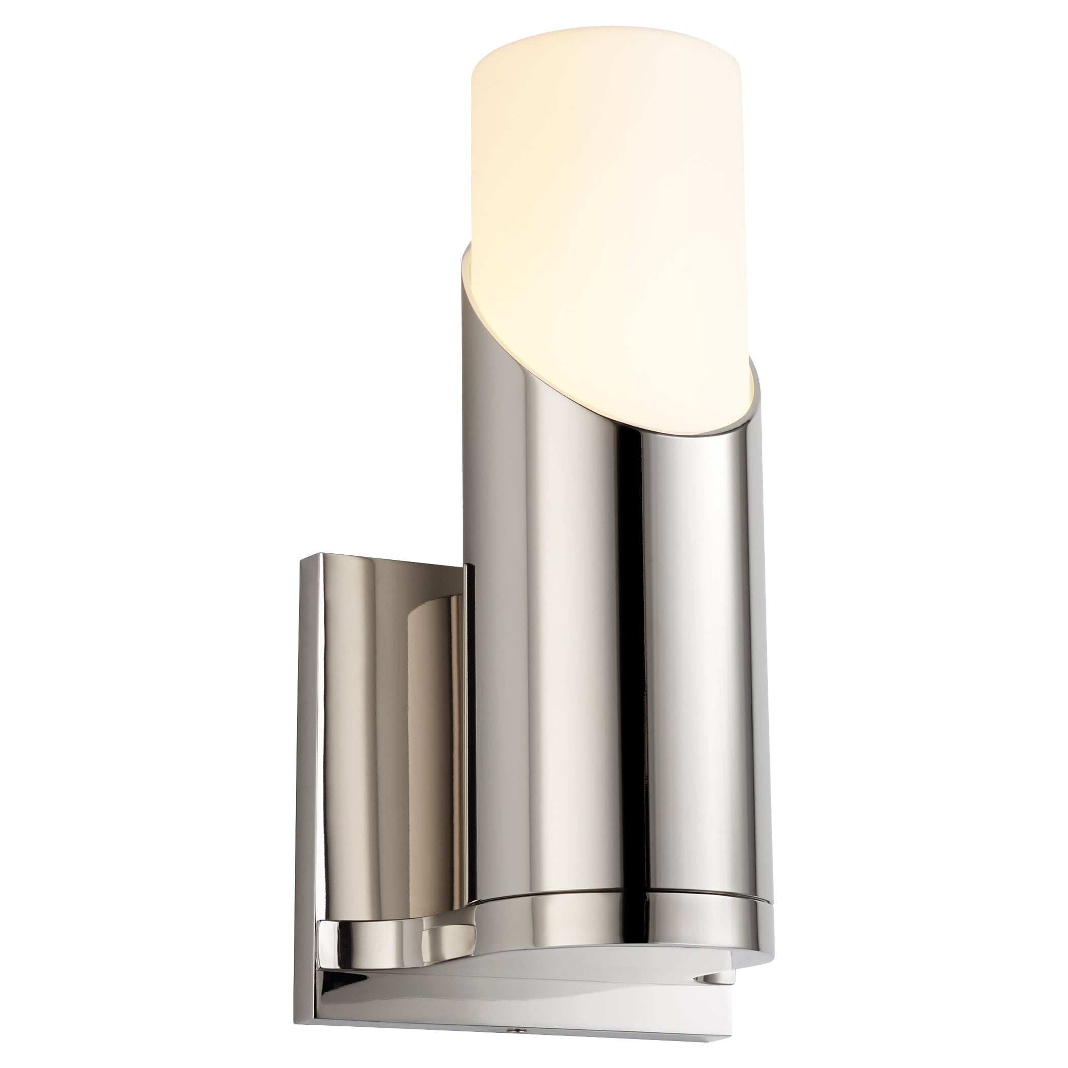 Oxygen Ellipse 3 567 220 Modern Wall Sconce Light Fixture in Polished Nickel Finish - Perfect for Bedroom, Living Room, and Hallway Lighting