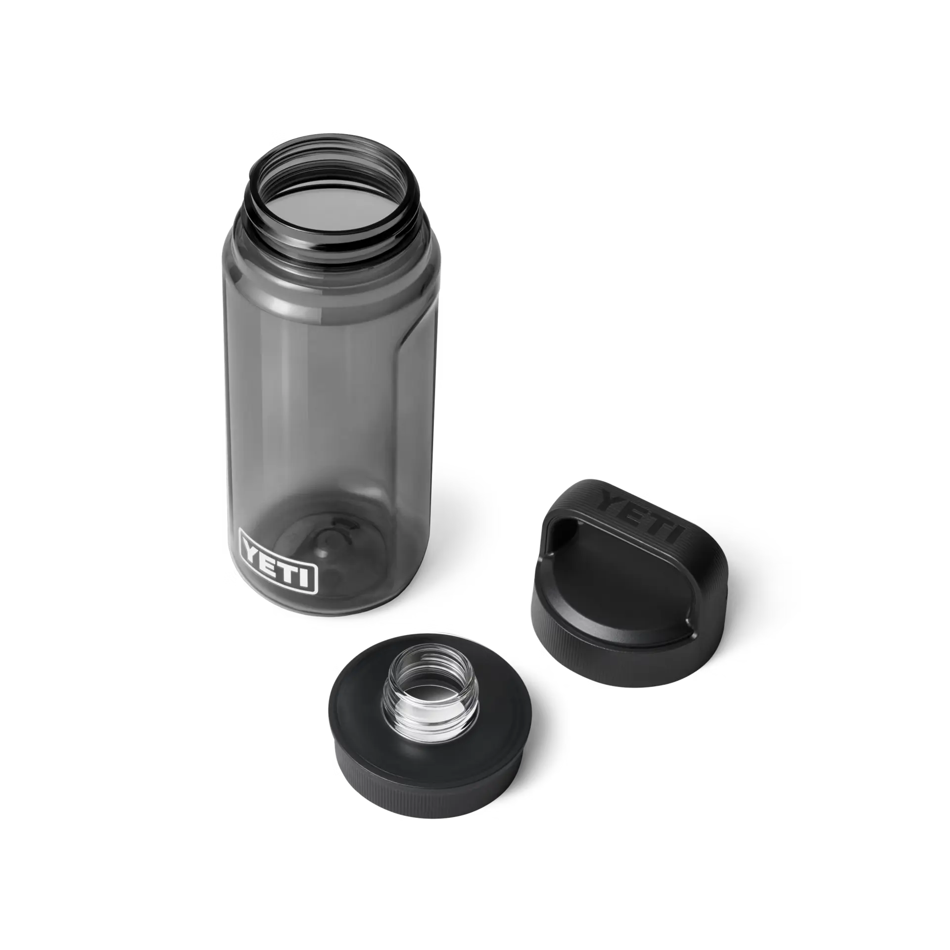 Yonder 0.6L (20oz) Insulated Stainless Steel Water Bottle with Charcoal Finish - Perfect for Hiking, Gym & Everyday Hydration