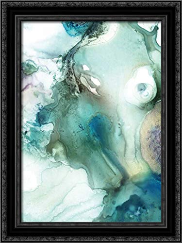 Canvas Art in a Black Ornate Wood Frame
