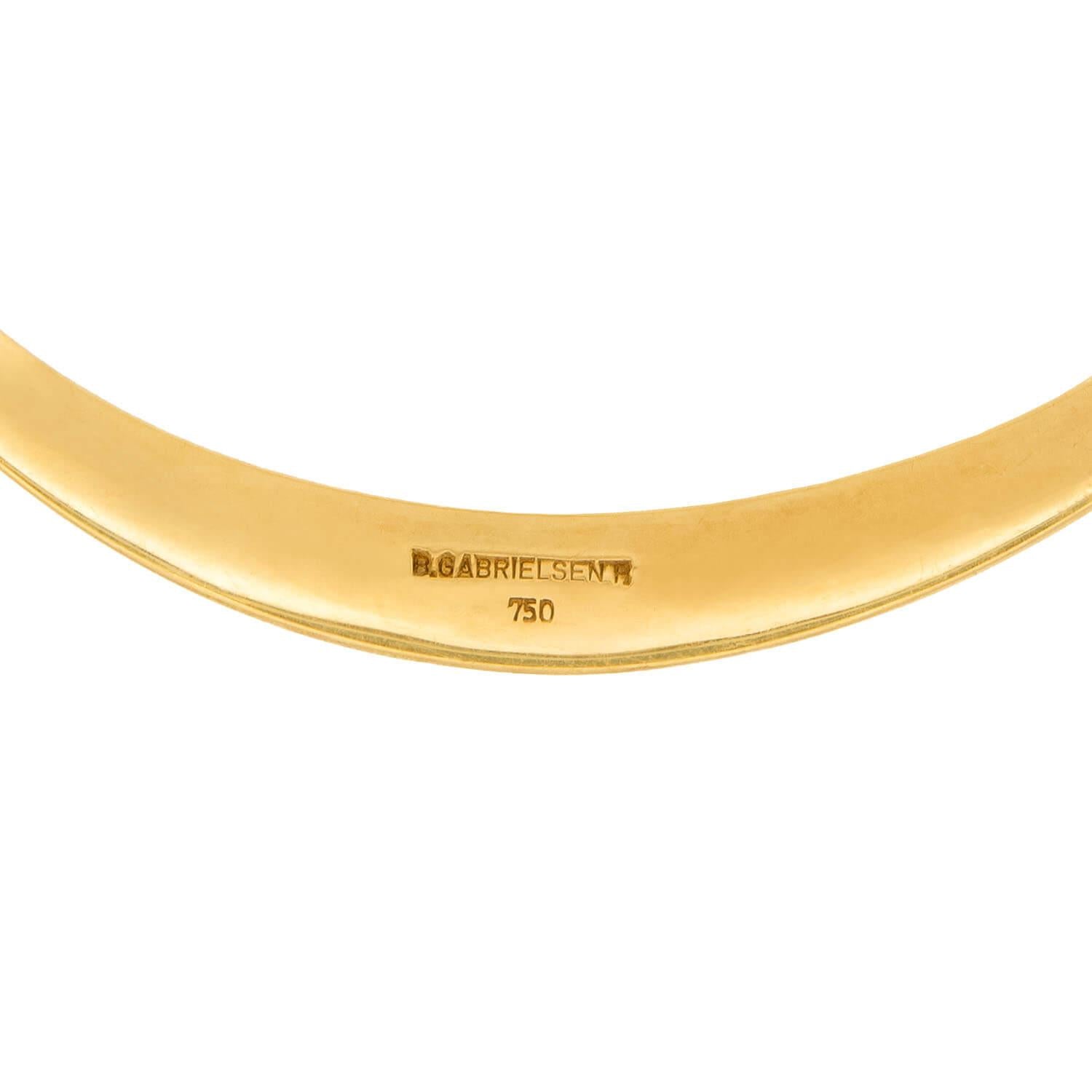 BENT GABRIELSEN Vintage 18K Gold Collar Necklace for Women - Elegant Layering Jewelry for Parties, Weddings & Special Occasions
