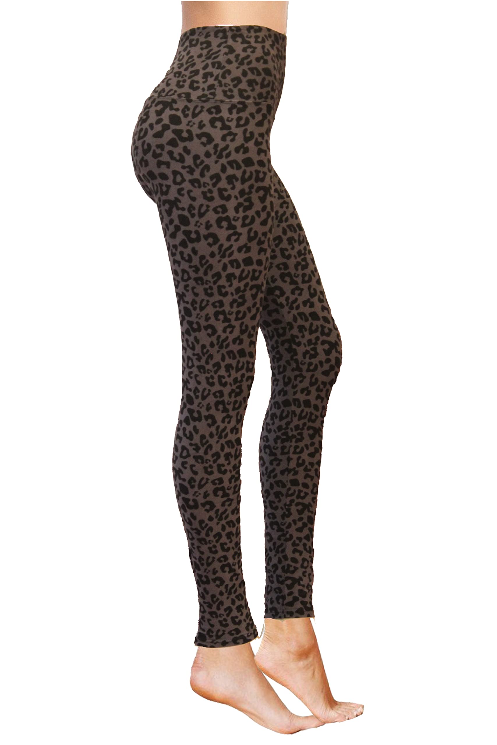 **COMFY FOREVER Plus Size Leggings for Women - High Waist Tummy Control Workout Leggings - Butter Soft Yoga Pants for Running, Gym & Lounge - XXL Black Leopard Print**    *(Perfect for yoga, running, gym workouts, or casual everyday wear!)*