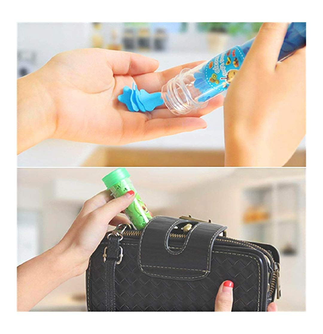 Travel Soft Paper Soap - Flower Design Tube Bottle (2-Piece Set) | Portable Eco-Friendly Soap Sheets for Camping, Hiking & Emergency Kits