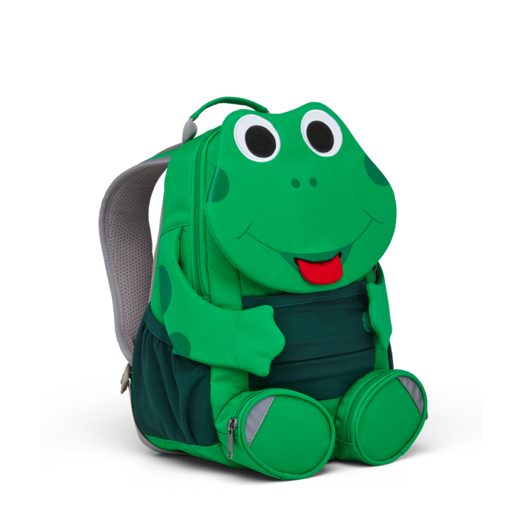 Affenzahn Large Friend Frog Backpack - Durable & Waterproof Kids School Bag for Boys & Girls - Perfect for School, Travel, and Outdoor Adventures