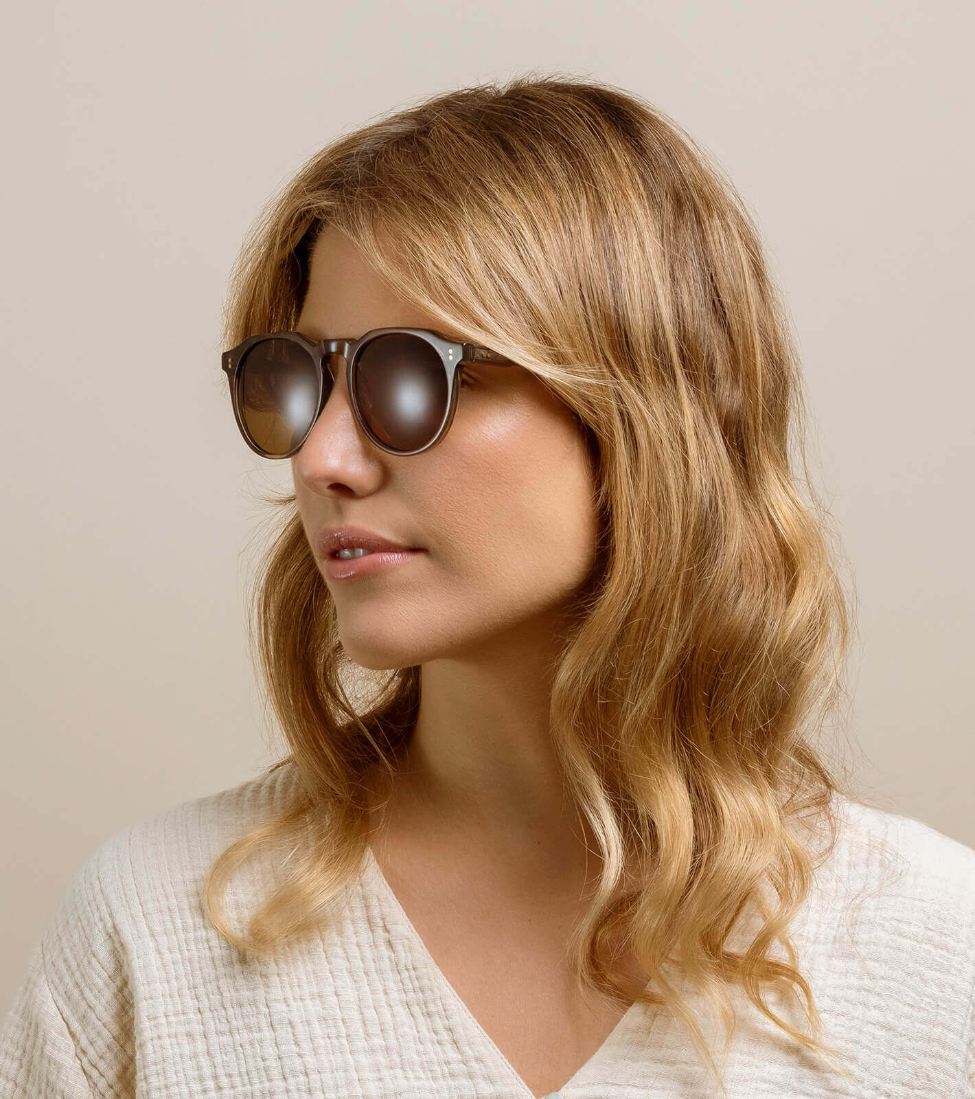 REMMY Ghost Polarized Sunglasses - Vibrant Brown Lens 52mm UV Protection - Perfect for Driving, Outdoor Sports & Fashion Accessories