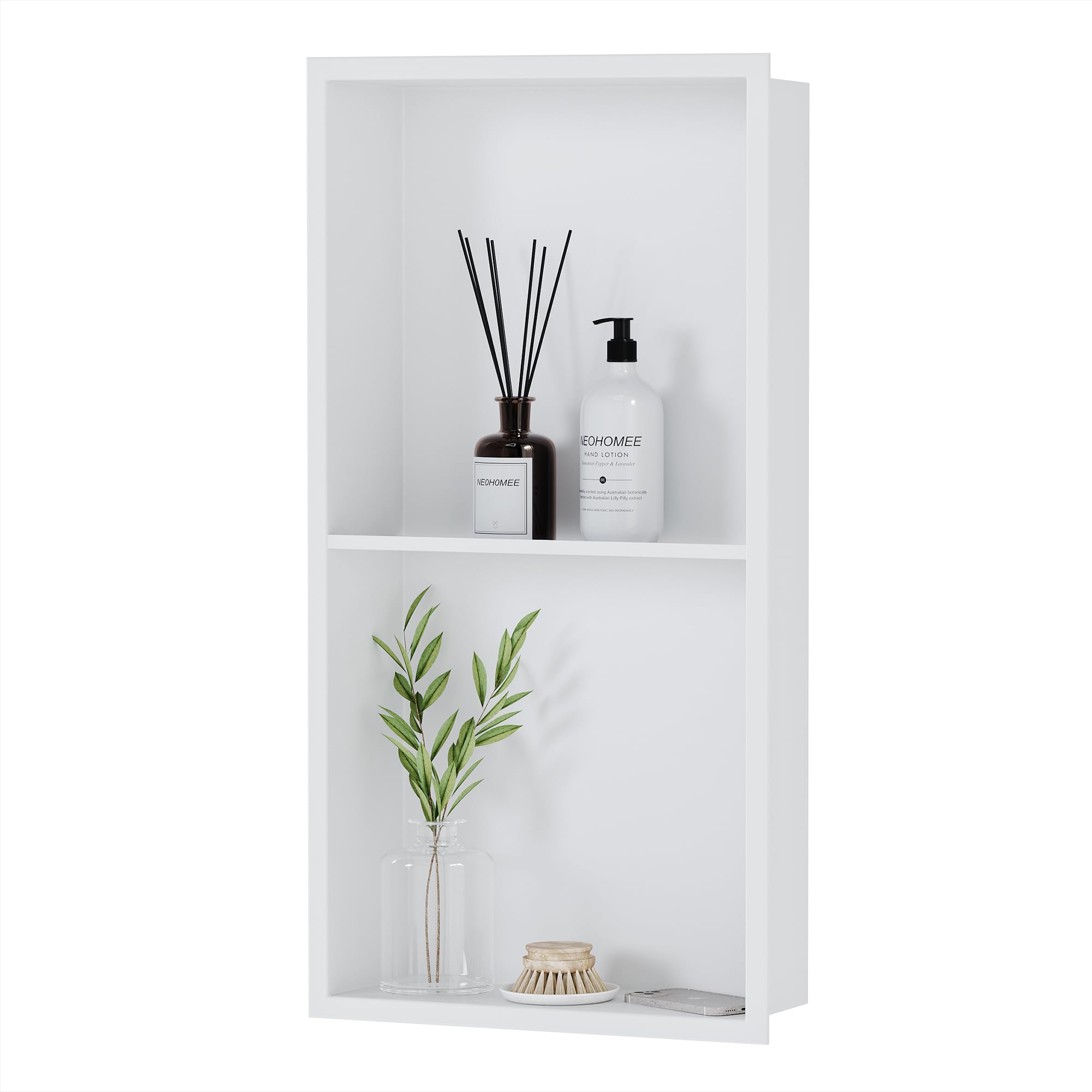 Stainless Steel No Tile Shower Niche - 13.1