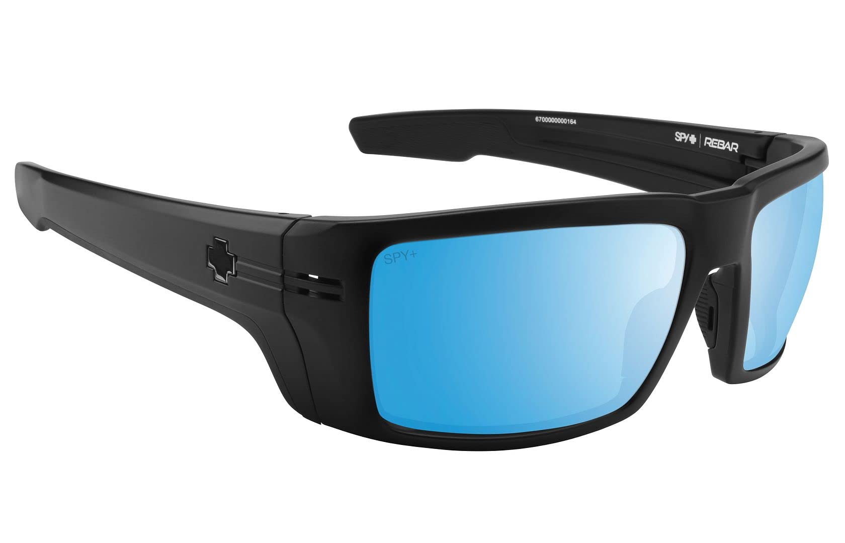 Spy Optic Happy Boost Rebar ANSI Certified Wrap Sunglasses with Color & Contrast Enhancing Lenses - Perfect for Cycling, Running & Outdoor Sports