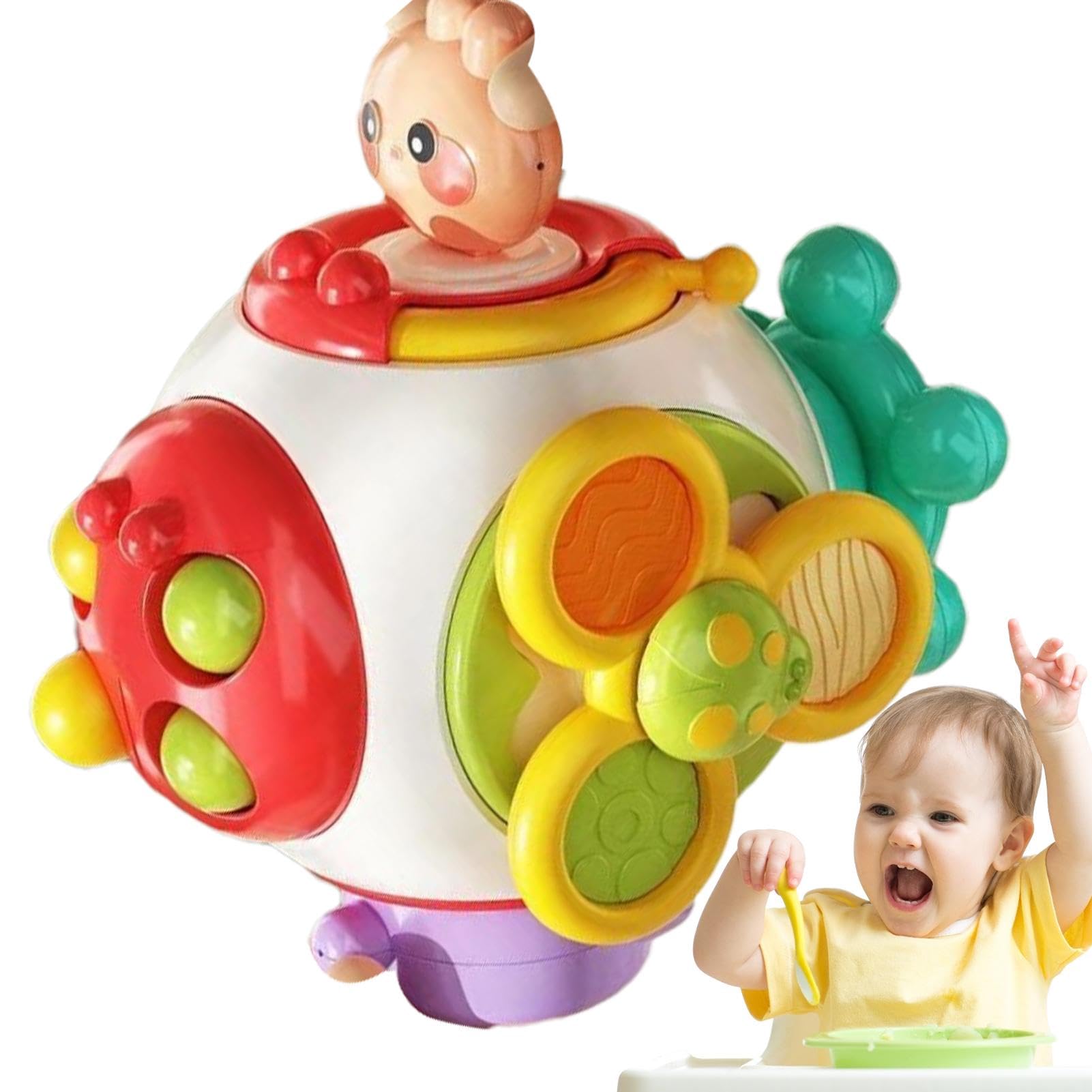 Sensory Bath Spinner Toys for Kids - Fun Suction Cup Spinner Bath Toys for Boys & Girls - Bathtime Sensory Play & Learning Activity