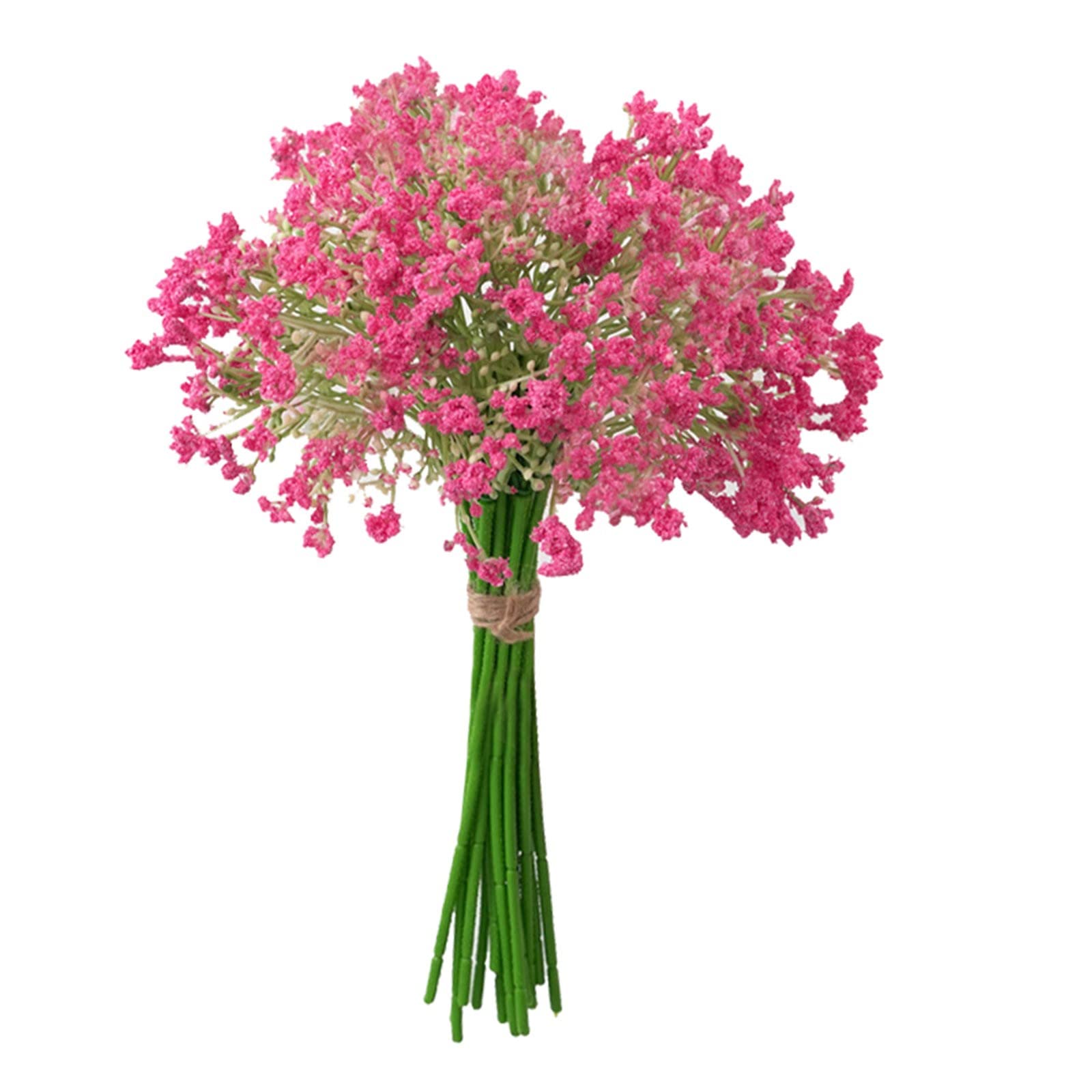 Artificial Silk Rose Bouquet - Realistic Fake Floral Arrangement for Wedding, Birthday & Home Decor | Pink Wildflower Hand-Tied Simulation Flowers for Centerpieces, Bridal Shower & Party Decorations
