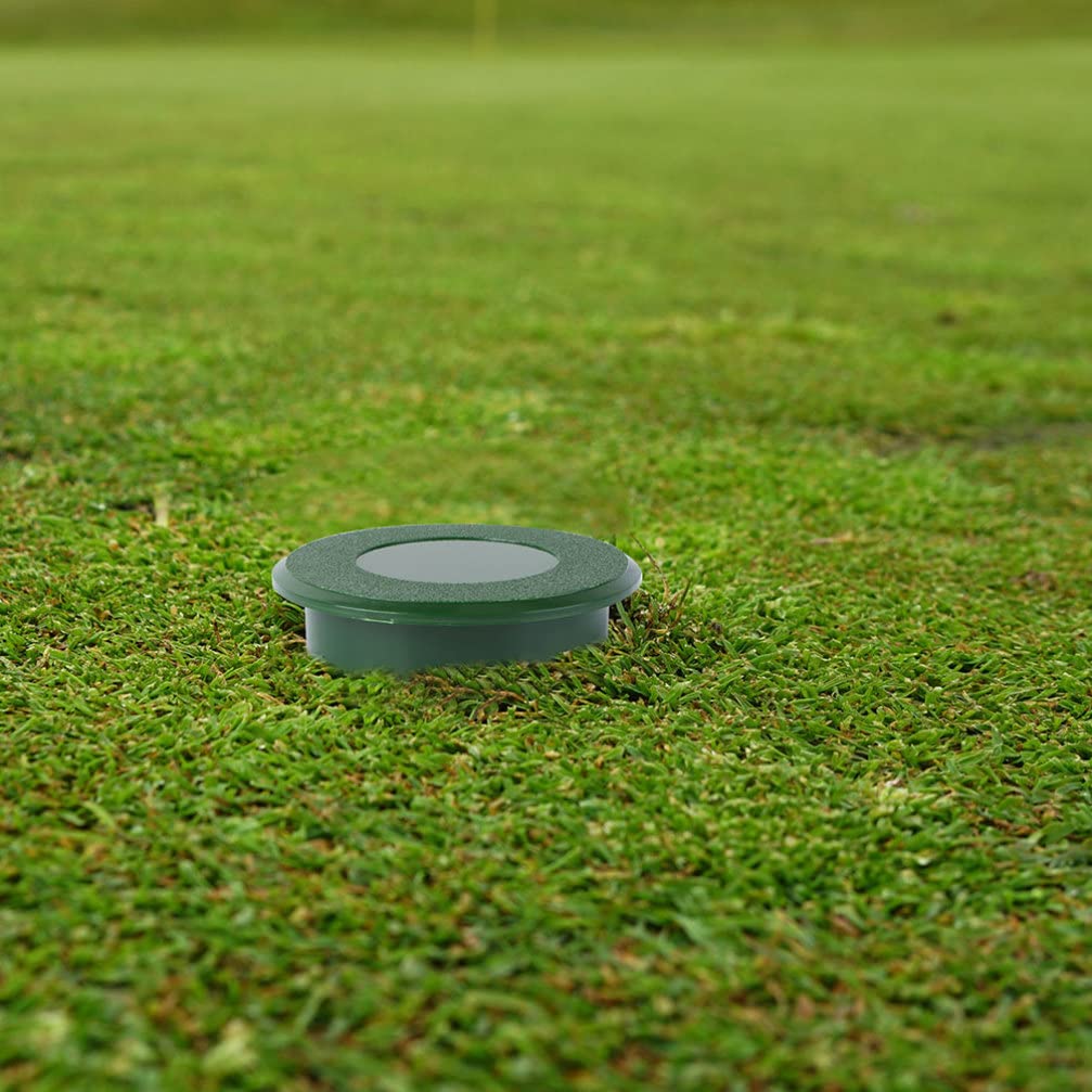2Pcs Golf Hole Cup Covers - Durable Golf Practice Training Aids with Lid for Putting Greens, Yard, Garden & Backyard | Perfect for Outdoor Golf Training & Fun Activities