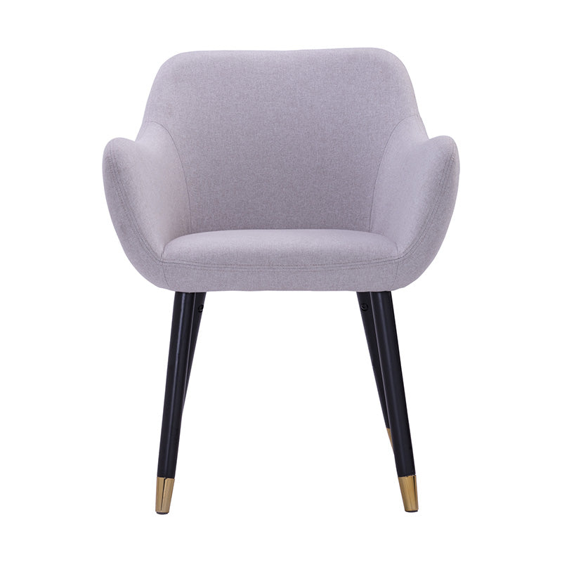 AILIN Grey Velvet Armchair - Modern Accent Chair for Living Room, Bedroom, or Office - Soft & Comfortable Seating with Stylish Design