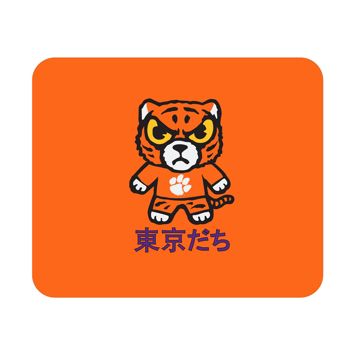 Clemson University Standard Fabric Mouse Pad - Non-Slip Desk Accessory for Gaming & Office Use - Classic Design by Tokyodachi - Perfect for Dorm Rooms, Workstations & Gaming Setups