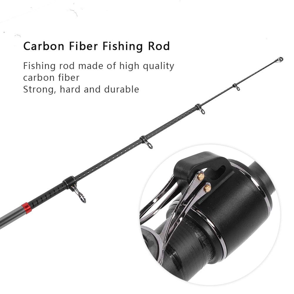 Premium 4.2M Carbon Fiber Telescopic Fishing Rod - Saltwater & Freshwater Spinning Rod with Rotating Mechanism | Ideal for Travel, Camping, and Shore Fishing Adventures