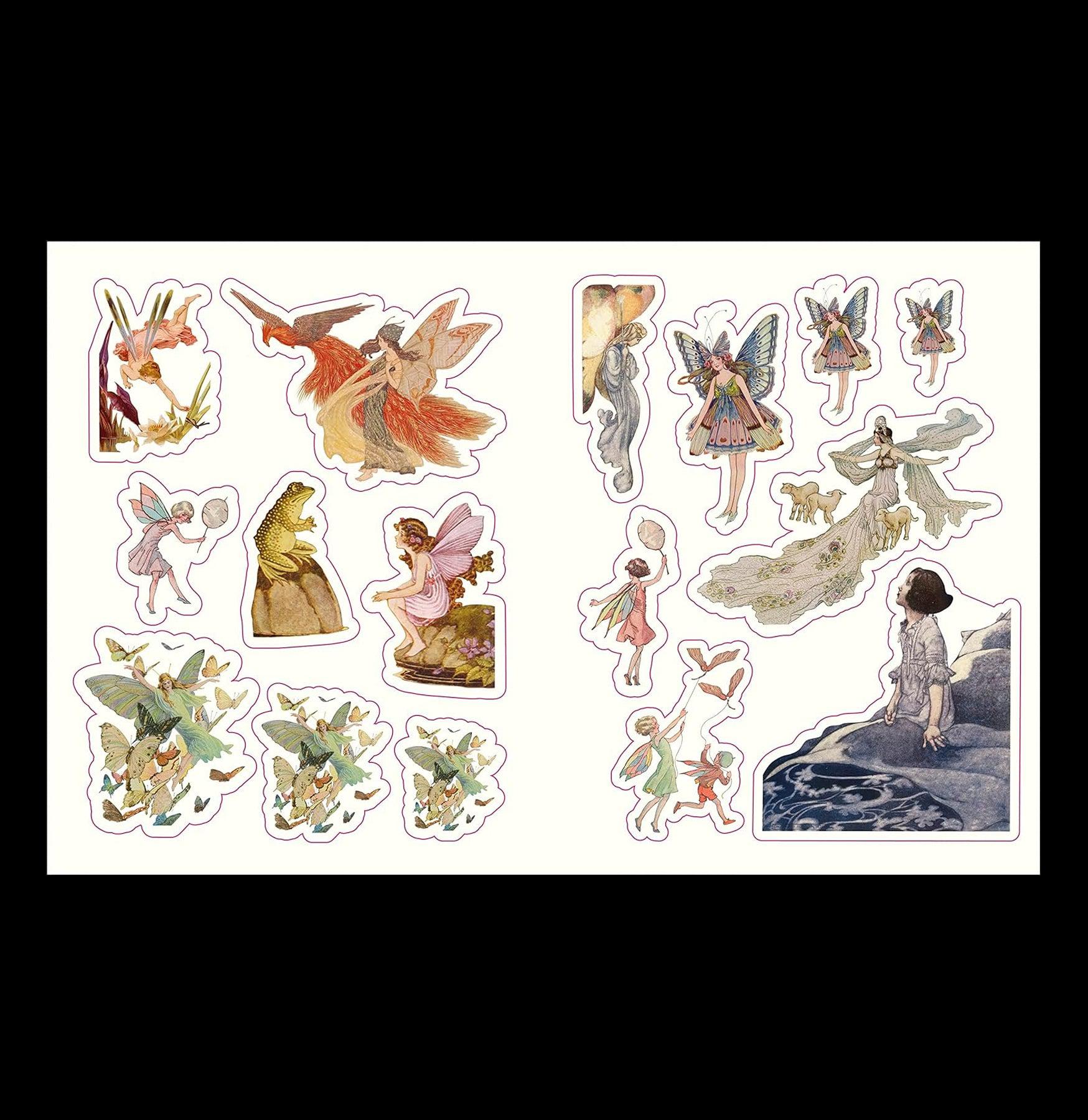 Forest Fairies and Fungi Sticker Book - Creative Stickers for Kids, Nature Lovers & Scrapbooking - Perfect for DIY Crafts, Journaling & Home Decor