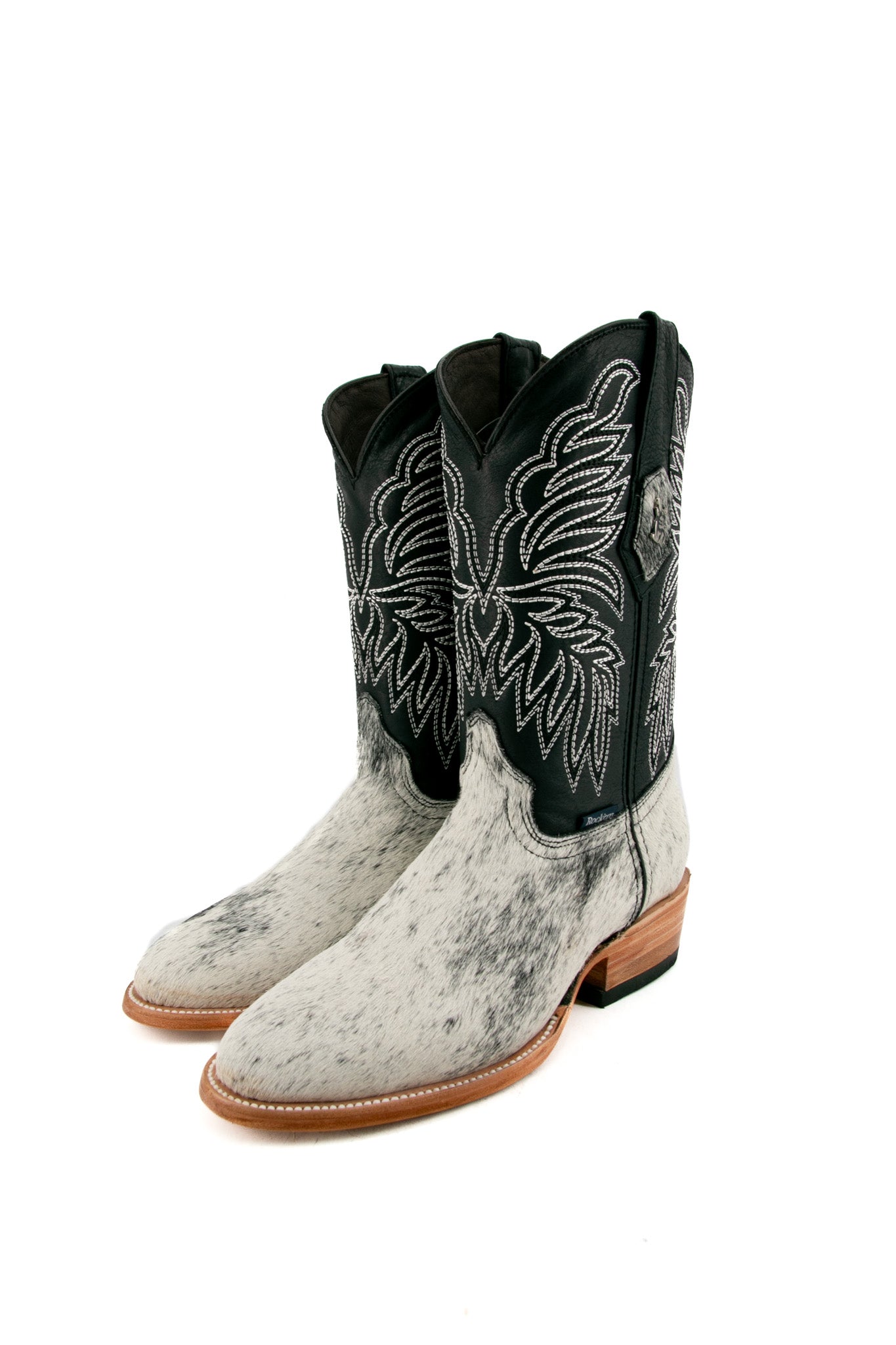 Men's Genuine Cowhide Round Toe Cowboy Boots - Size 6 (BM1 Box) - Perfect for Western Rides, Country Music Festivals & Casual Outfits