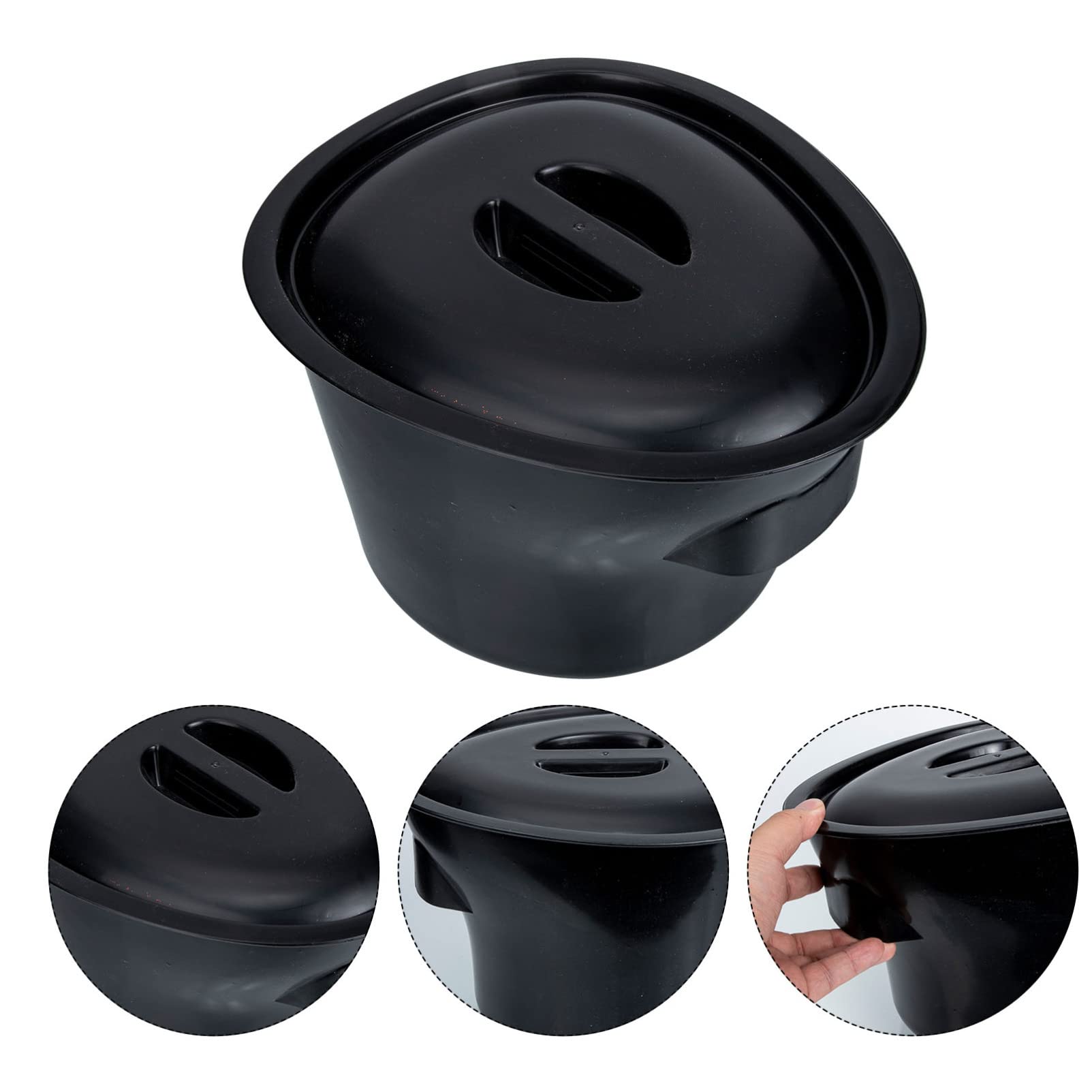 Portable Female Urinal for Travel & Bedroom - Lightweight Plastic Chamber Pot with Lid, Spill-Proof Design for Women's Hygiene Needs - Ideal for Camping, Road Trips, Hospital Use & Mobility Challenges