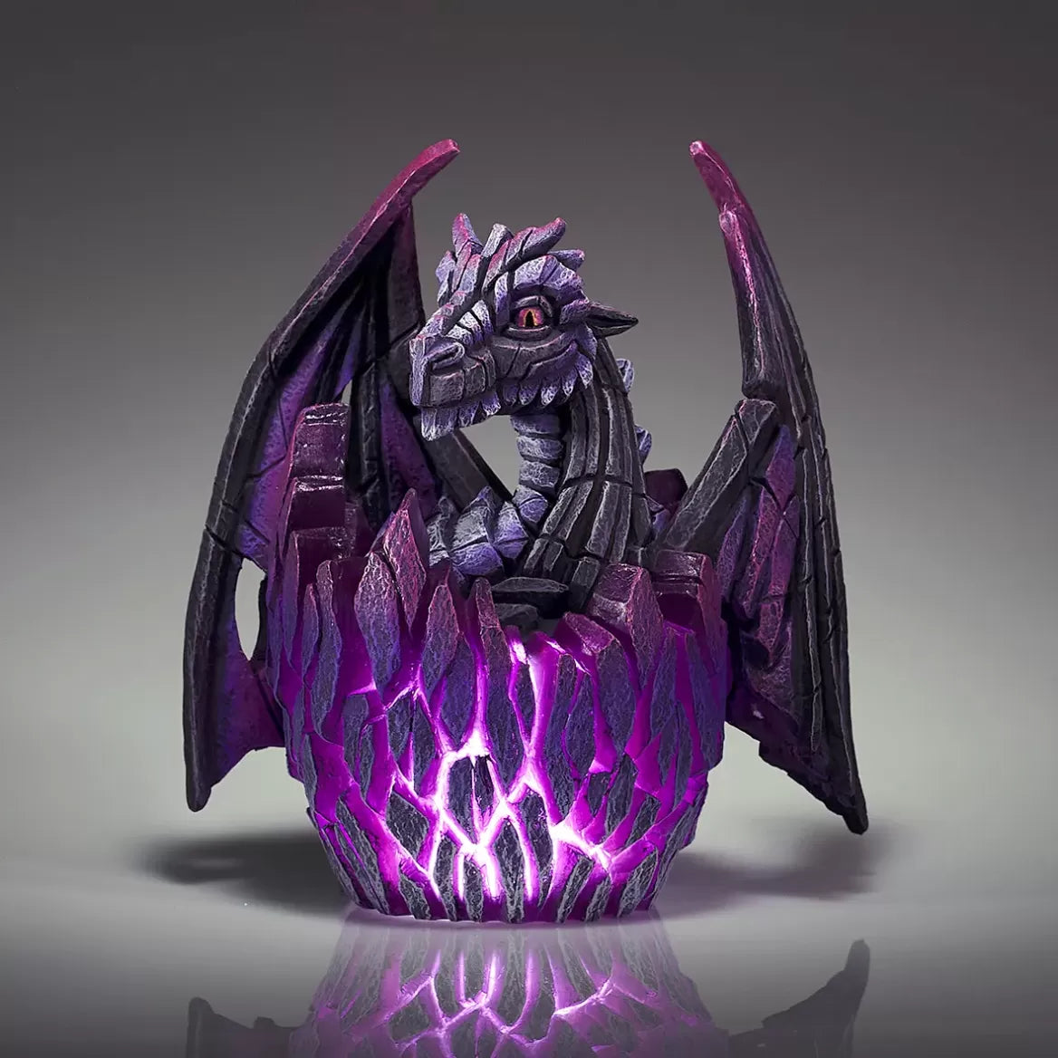 Black Dragon Egg Edge Sculpture - Unique Gothic Home Decor for Fantasy & Gaming Rooms, Perfect for Tabletop RPGs and Medieval Themed Parties