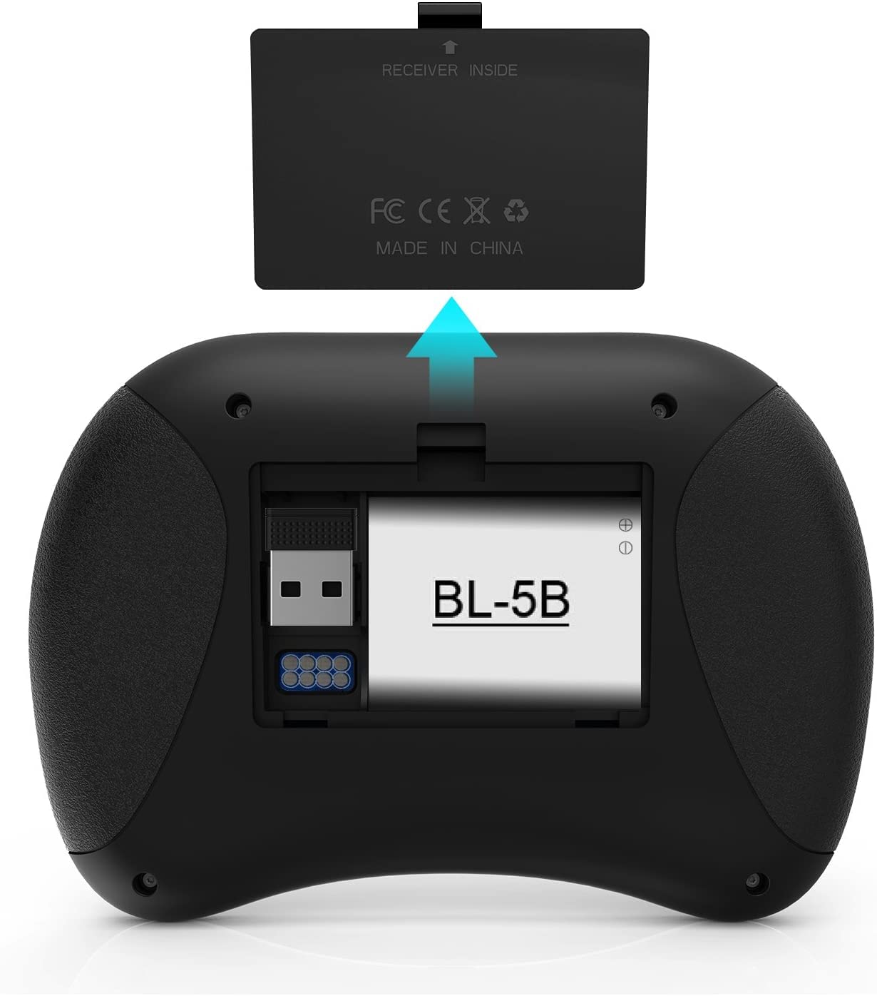 Mini Wireless Keyboard with Touchpad - Backlit, Rechargeable for PC, TV, Android Box - Home Theater & Office Use