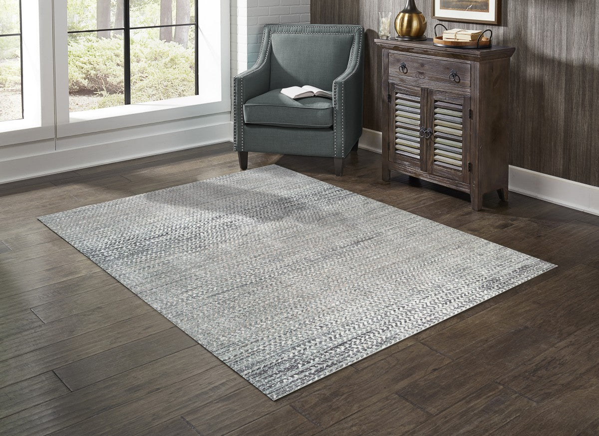 8x10 White/Beige Area Rug - Soft Plush Living Room Carpet for Bedroom, Dorm & Home Decor