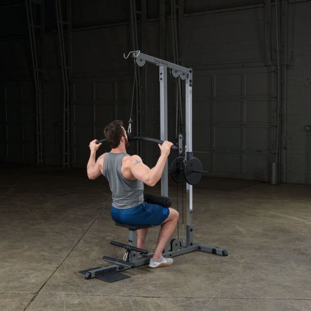 Body Solid Pro Lat Pulldown & Low Row Machine GLM83 - Heavy Duty Home Gym Equipment for Back & Arm Workouts - Perfect for Strength Training & Muscle Building