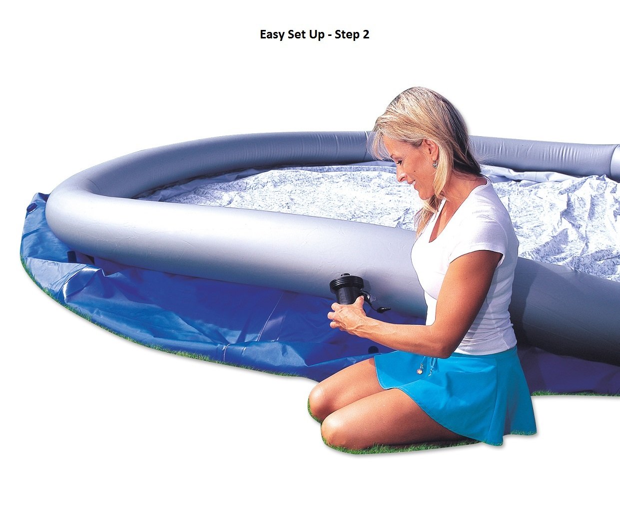 Bestway Fast Set 10' x 30' Inflatable Above Ground Swimming Pool Set - Perfect for Backyard Family Fun, Summer Parties & Outdoor Relaxation