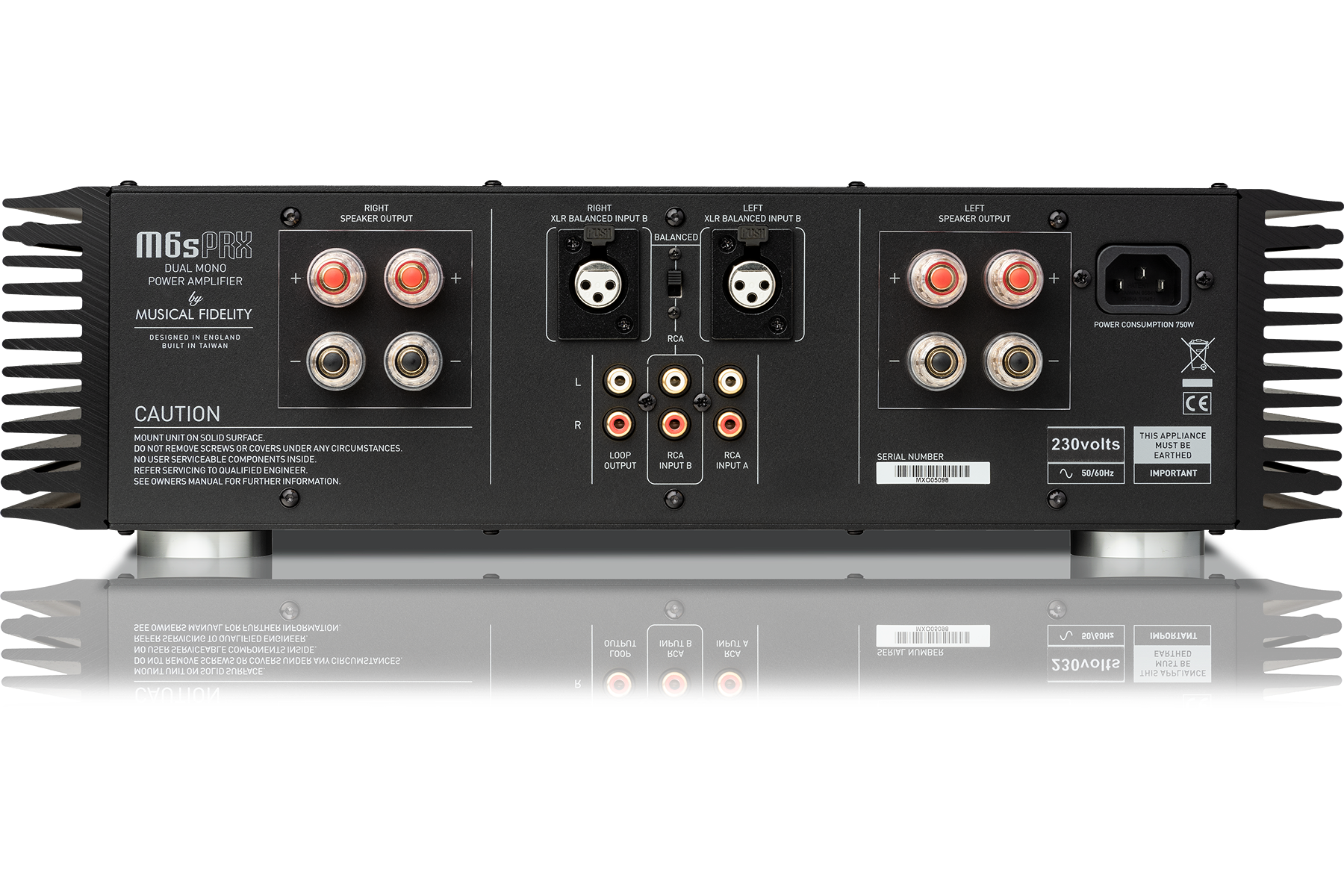Musical Fidelity M6s PRX High-End Power Amplifier - Open Box - Perfect for Home Theater & Audiophile Sound Systems