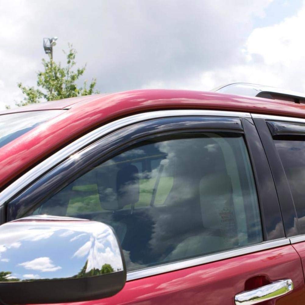 Ventvisor In-Channel Window Deflector 4-Piece Set - Rain Guard for Trucks & SUVs - Reduce Wind Noise & Keep Cabin Dry While Driving