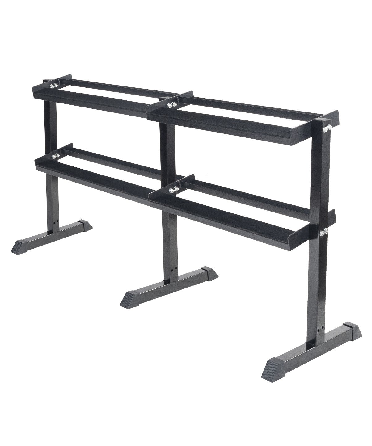 4-Tier Modular Horizontal Dumbbell Rack - Heavy Duty Gym Equipment for Home & Commercial Use - Perfect for Weight Storage & Space Organization