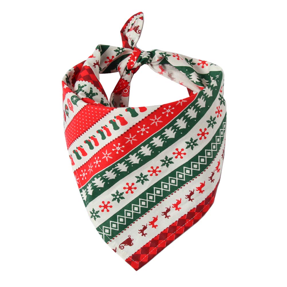 Festive Christmas Plaid Dog Bandana - Holiday Pet Scarf for Puppies & Cats - Xmas Dog Collar Accessory, Tartan Scarf & Kerchief - Perfect for Holiday Photos, Parties & Festive Pet Outfits