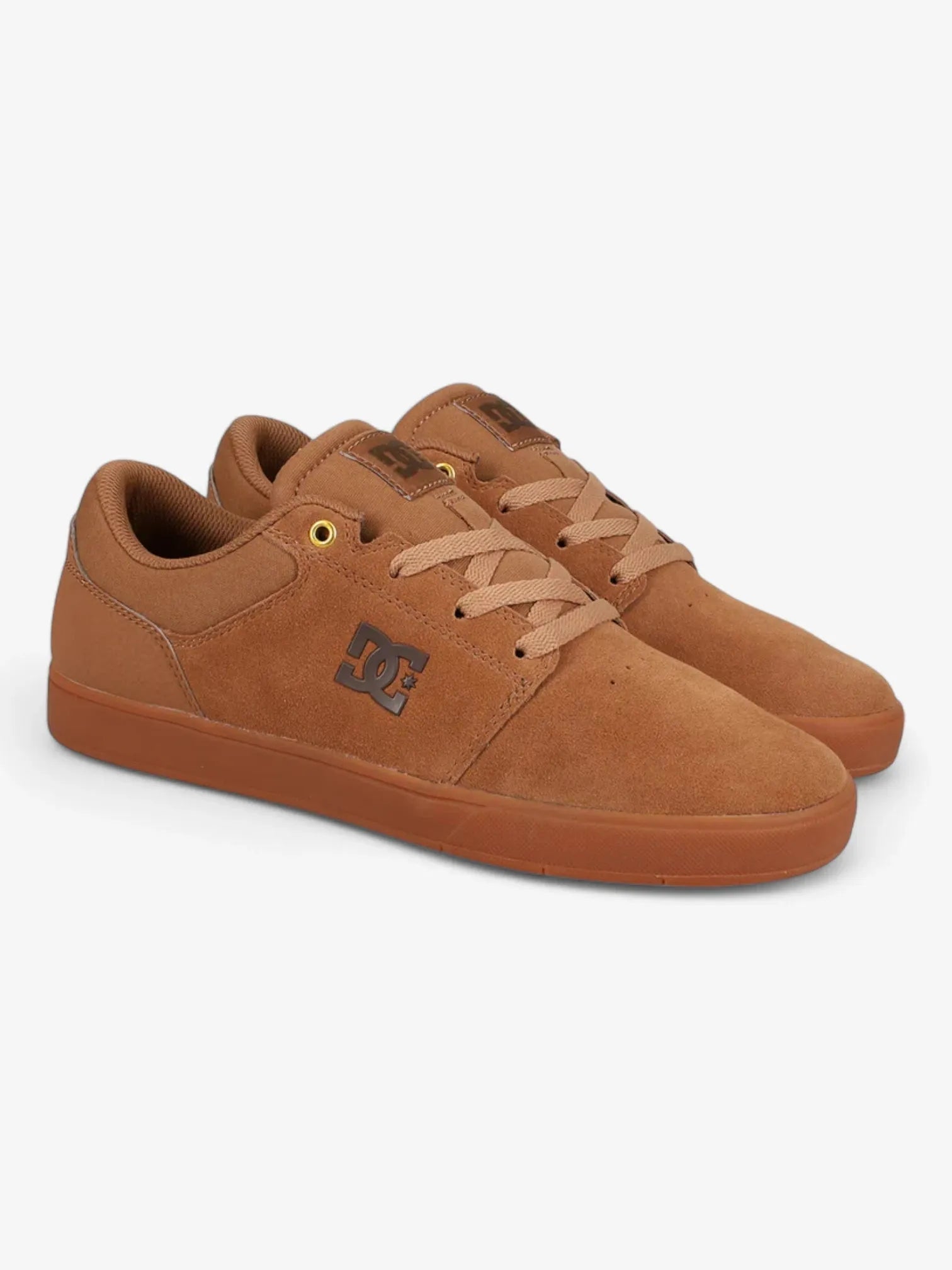 DC Crisis 2 Skate Shoes for Men - Brown Leather High-Top Sneakers with Cushioned Insole | Perfect for Skateboarding, Streetwear & Casual Wear