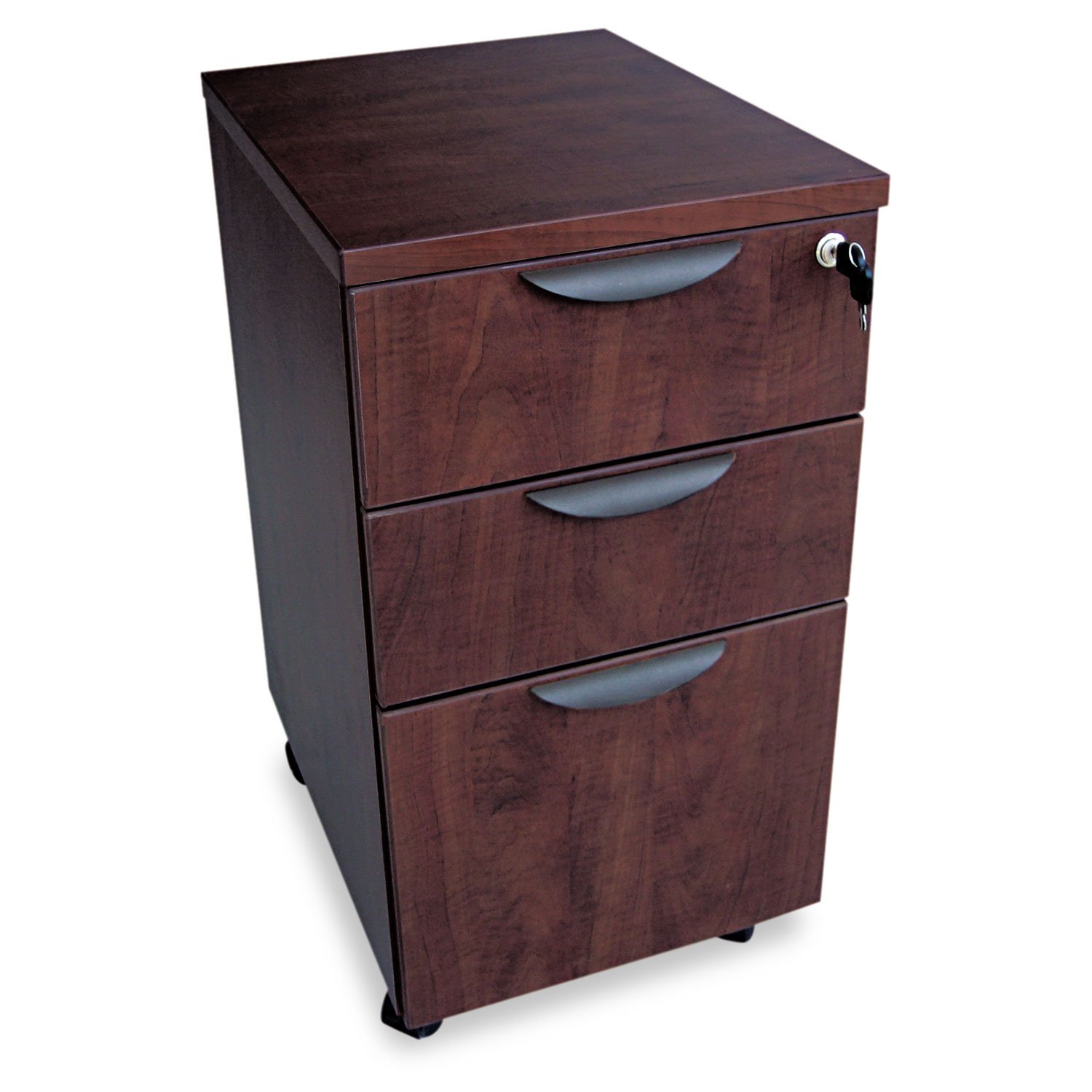 Alera Valencia Series Mobile File Box Pedestal - 2-Drawer Storage Cabinet for Office Documents, ALEVA572816MY - Perfect for Home Office, School, and Workplace Organization
