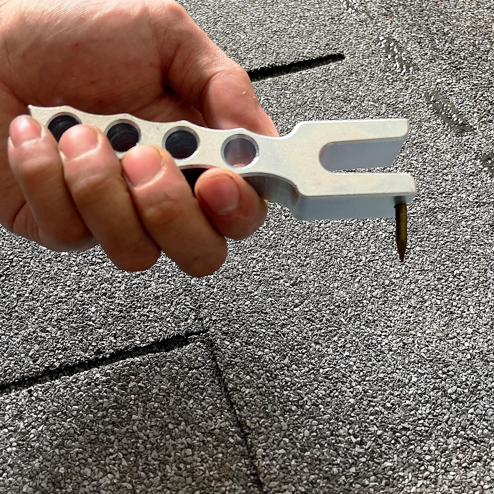 Professional Roof Shingle & Tile Nail Installer Tool - Durable Roofing Installation Equipment for Asphalt Shingles & Clay Tiles | Perfect for DIY Home Repairs & Professional Roofing Contractors