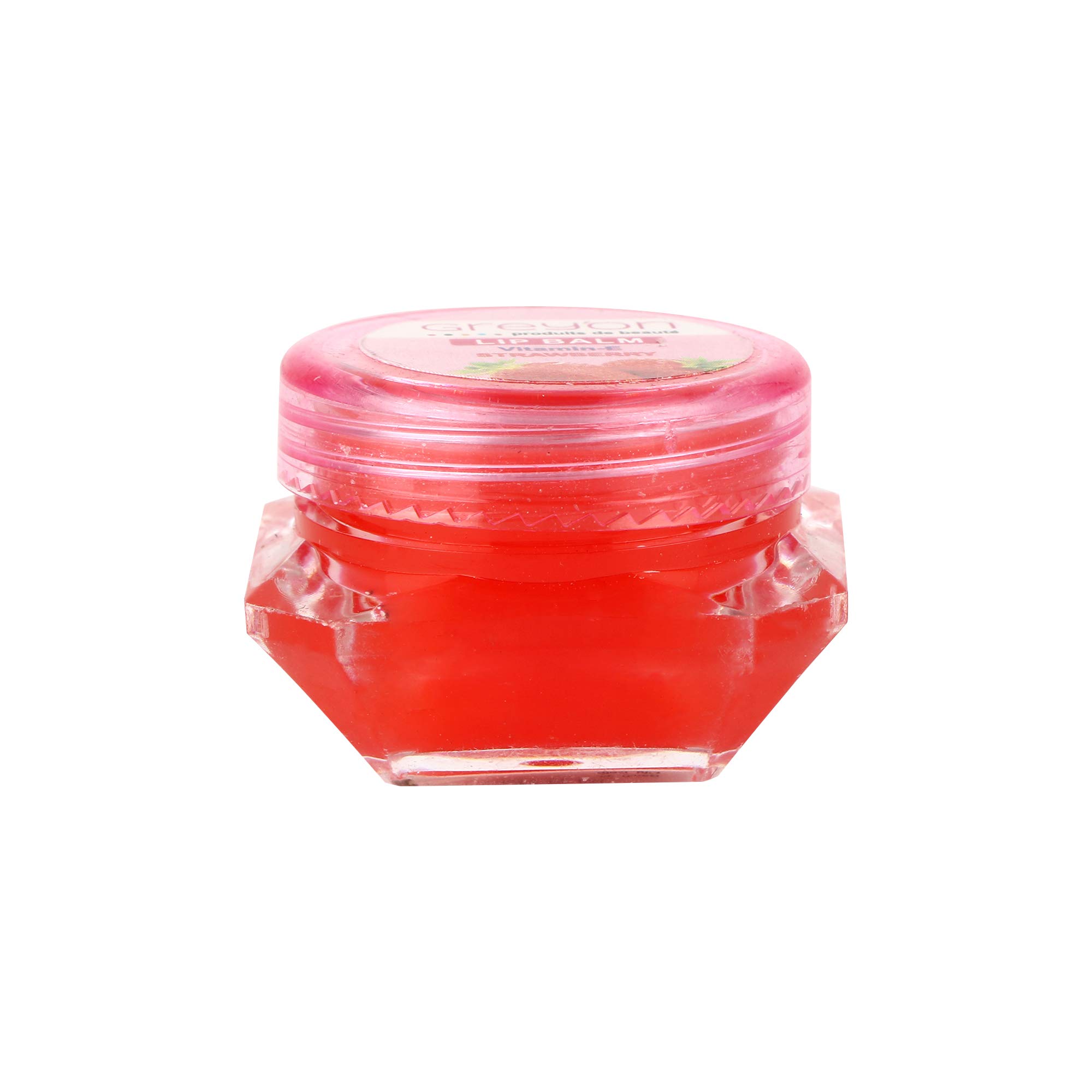 Strawberry Flavored Grey Lip Balm - 5g, Red Tint, Moisturizing & Long-Lasting - Perfect for Dry Lips, Winter Care & On-the-Go Hydration