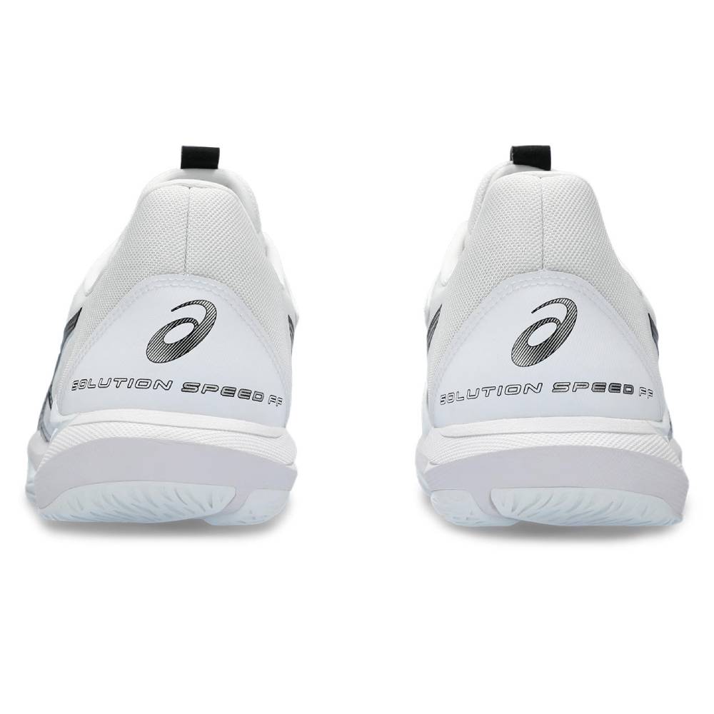 ASICS Solution Speed FF 3 Men's Tennis Shoes - Lightweight Performance Court Shoes for Men (White/Black) | Ideal for Competitive Tennis Matches & Training Sessions