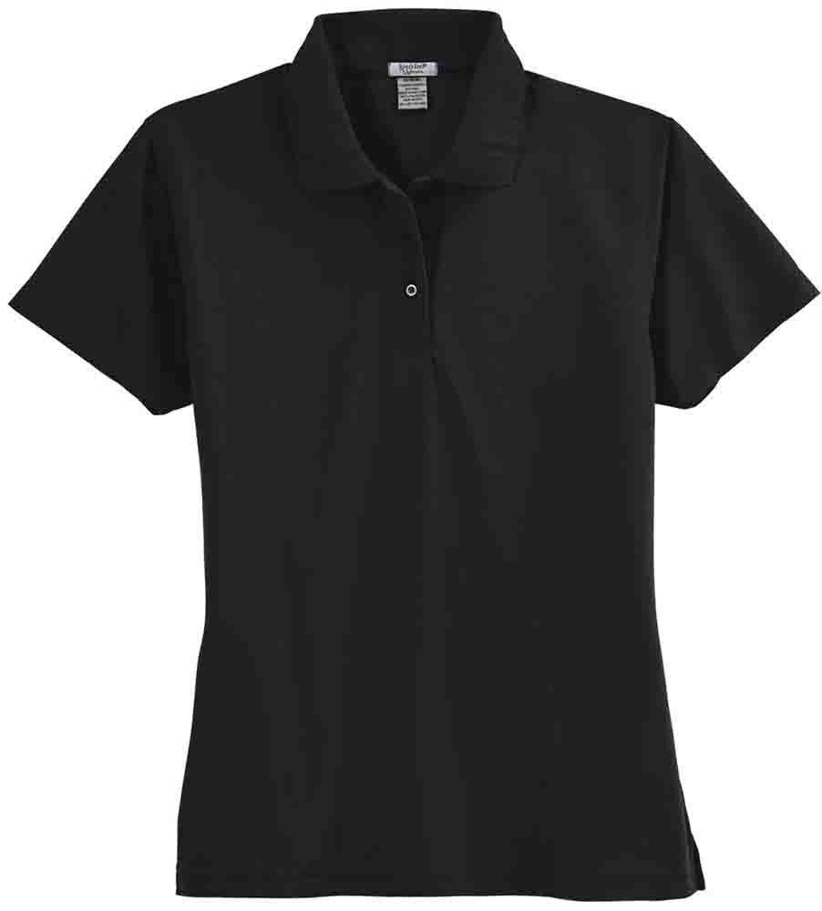 Rivers' End Women's Performance Edge Short Sleeve Golf Shirt - Moisture Wicking & UV Protection - Black - Size XS - Perfect for Golf, Tennis & Outdoor Activities