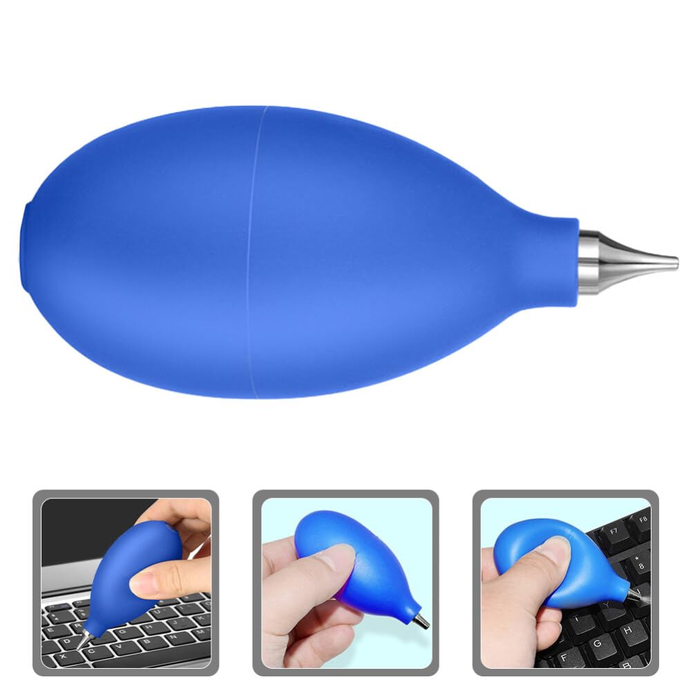 Gatuida Dust Cleaner Blower Bulb - Compressed Air Blower for Camera Lens Cleaning, Electronics, Keyboard & Sensitive Equipment - Blue Camera Air Duster for Photography, Computer & Office Use