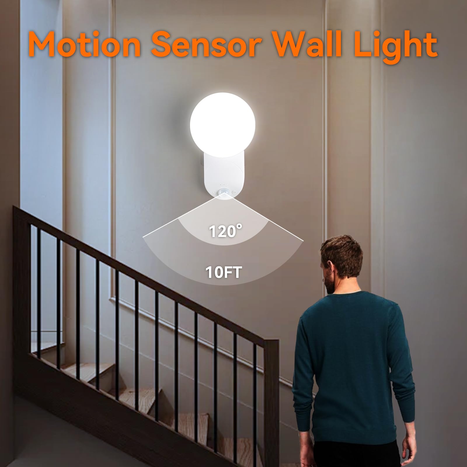 Rechargeable Motion Sensor Wall Light with Remote Control - Magnetic Wireless Closet Light, Adjustable Brightness & Angle, Battery Powered LED Night Light for Closet, Pantry, Garage, Shed, Stairs, Hallway - Perfect for Home Security & Convenient Night Navigation