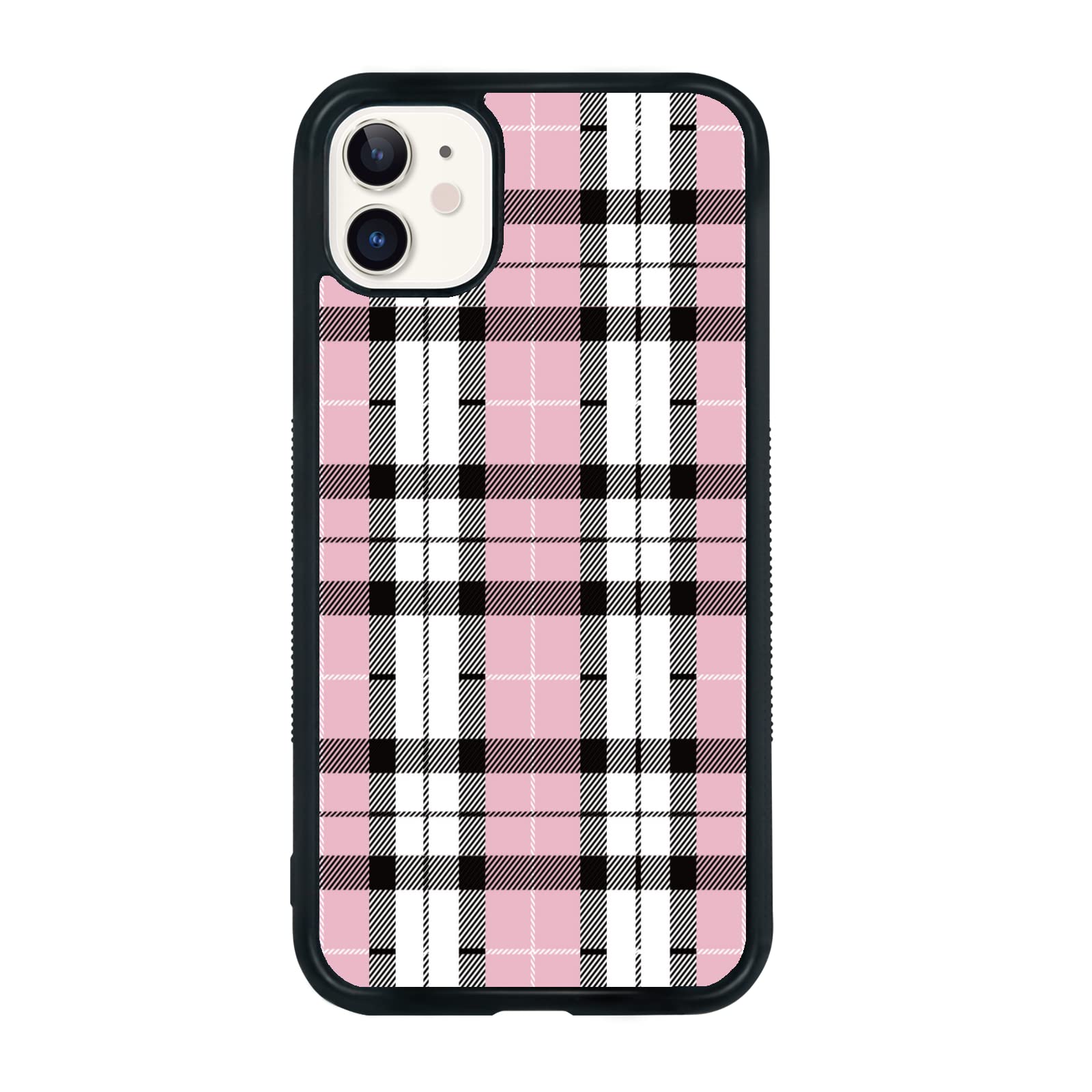 Aiyaya Pink Plaid iPhone 11 Case for Women & Girls - Cute 6.1 Inch Protective Phone Cover with Stylish Checkered Design | Perfect Gift for Birthday, Valentine's Day & Everyday Use