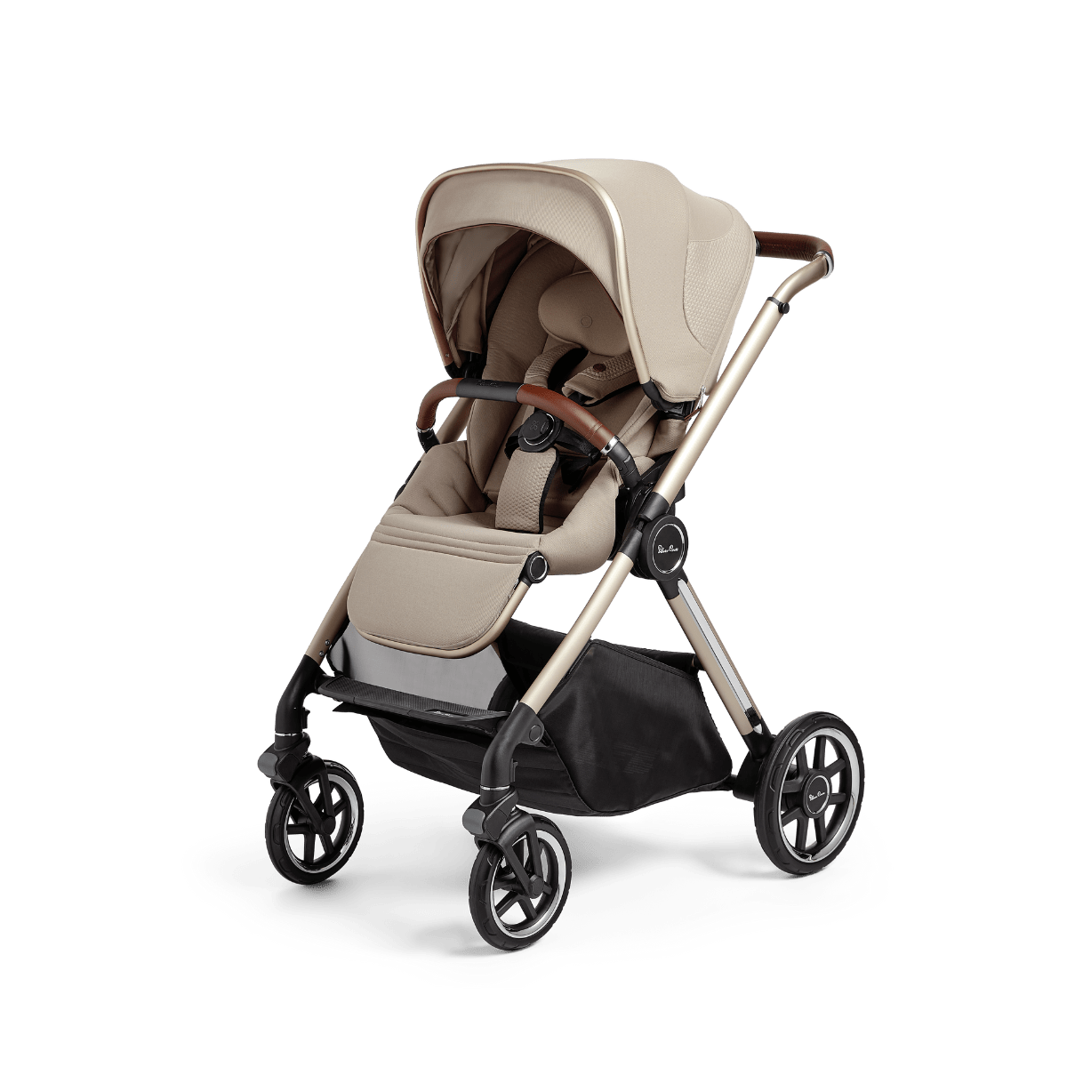 Silver Cross Reef Stroller with Folding Bassinet - Lightweight Compact Travel Baby Stroller for Newborns & Toddlers - Perfect for Shopping, Travel & Daily Walks