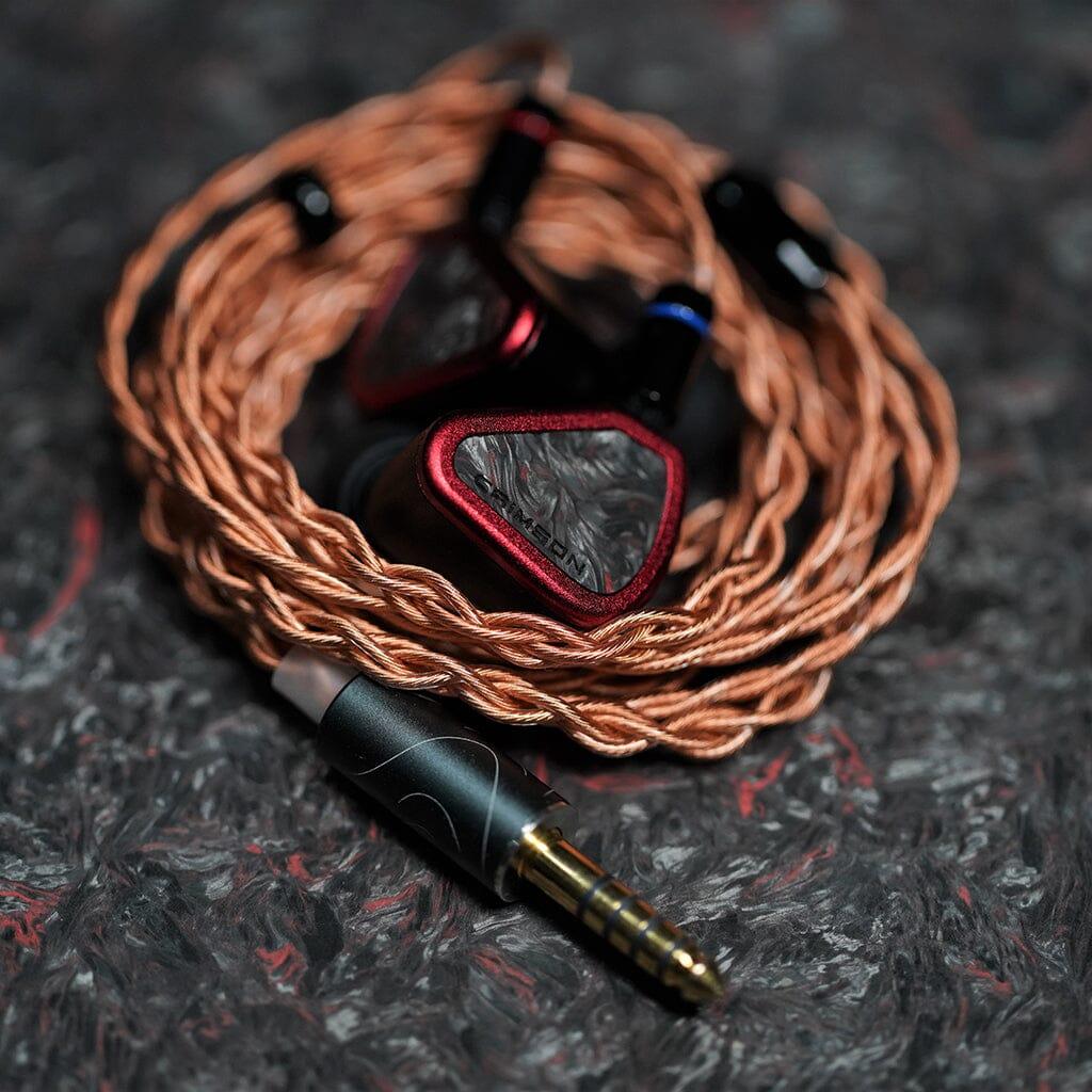 Symphonium Audio Crimson High-Fidelity In-Ear Headphones - Premium Sound for Audiophiles, Musicians & Travelers - Perfect for Studio Recording, Commuting & Workouts
