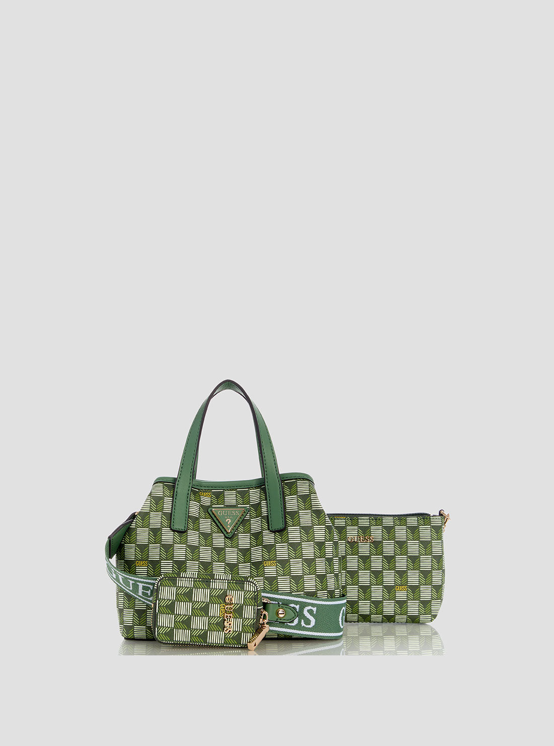 Eco-Friendly Green Logo G Wave Mini Tote Bag - Lightweight Reusable Shopping Bag for Groceries, Beach & Daily Use