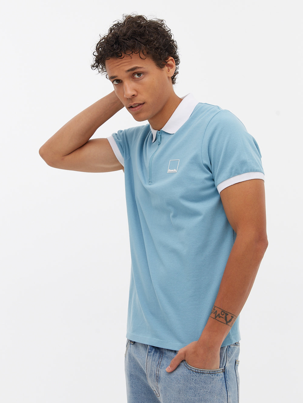 Rostock Men's Classic Polo Shirt - Breathable Cotton Short Sleeve Casual Top for Golf, Office & Everyday Wear