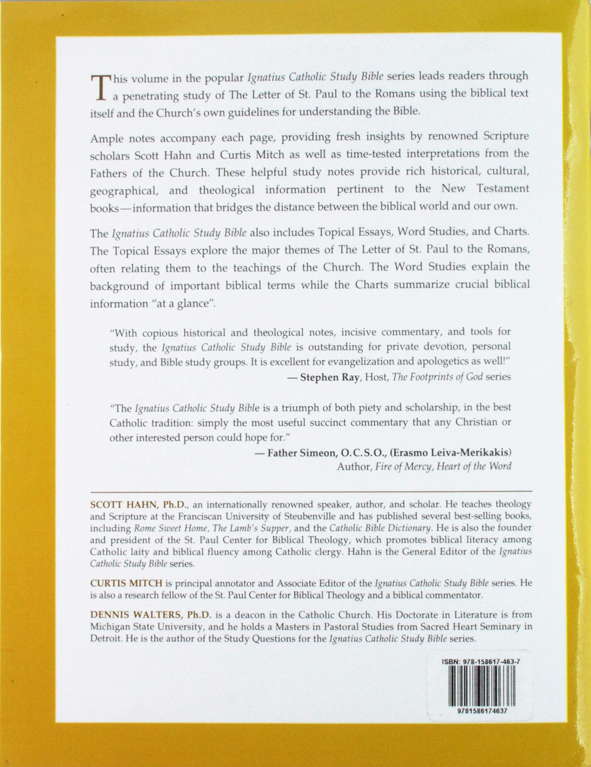 Ignatius Catholic Study Bible: St. Paul's Letter to the Romans - Scripture Study for Catholic Faith & Bible Study Groups