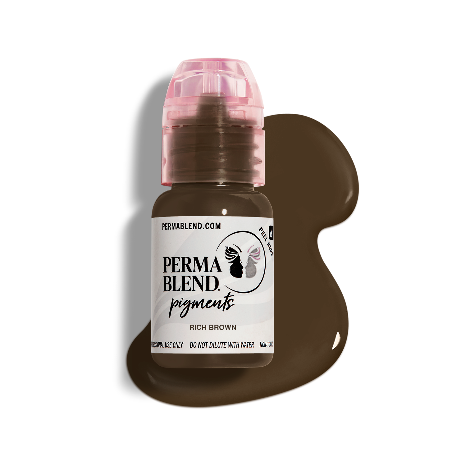 Perma Blend Rich Brown Tattoo Ink - Professional Tattoo Pigment for Artists, Long-Lasting & Vibrant Color - Perfect for Tattooing, Permanent Makeup & Body Art
