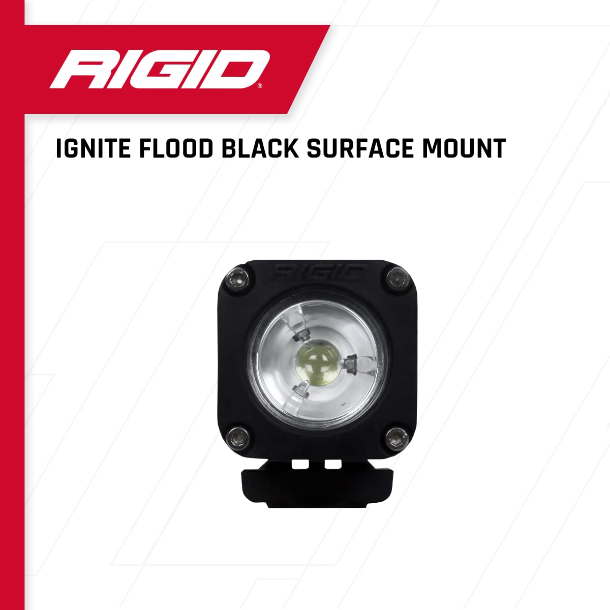 RIGID INDUSTRIES Black Flood Surface Mount LED Light Bar - Heavy Duty Off-Road Lighting for Trucks, Jeeps & ATVs | Waterproof Ignite Series for Trail, Camping & Night Driving