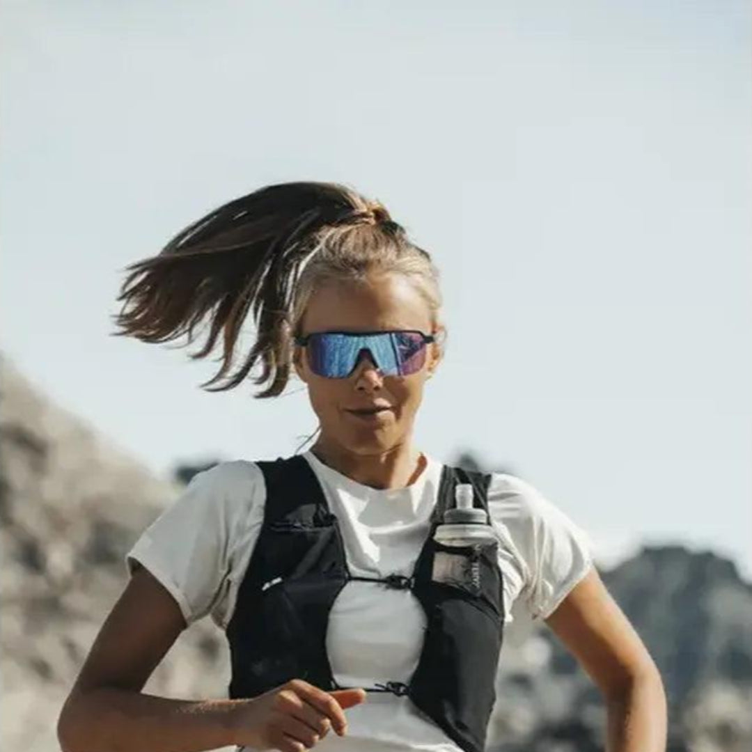 Julbo Frequency Reactiv P1 3 HC Sunglasses - Purple/Pink Lens for Cycling, Running & Outdoor Sports - UV Protection & Polarized Glasses for Men & Women
