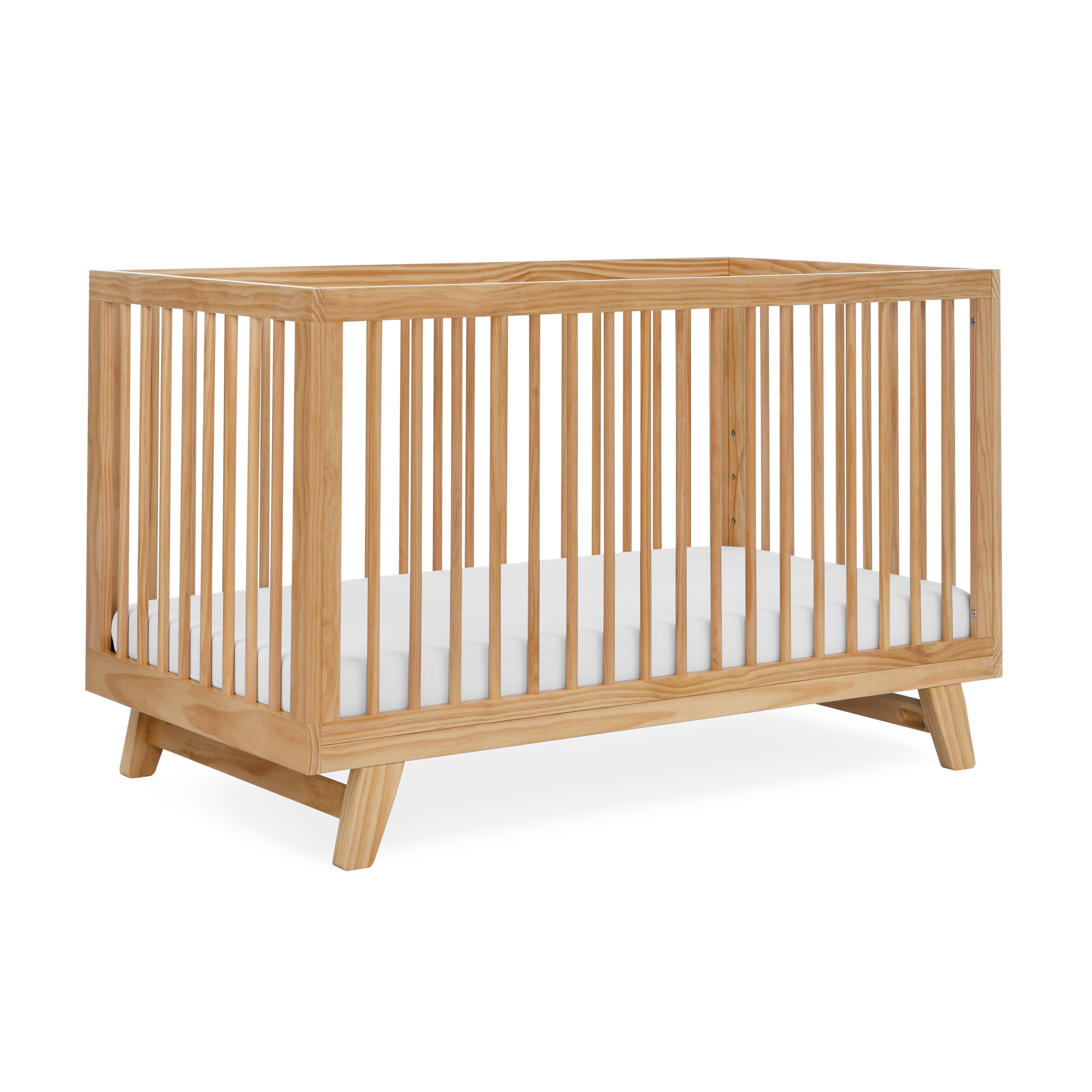 Astin 3-in-1 Convertible Baby Crib in Natural - Converts to Toddler Bed & Daybed | Fits Standard Full-Size Crib Mattress | 4 Adjustable Heights | Perfect Nursery Essential for Newborns to Toddlers
