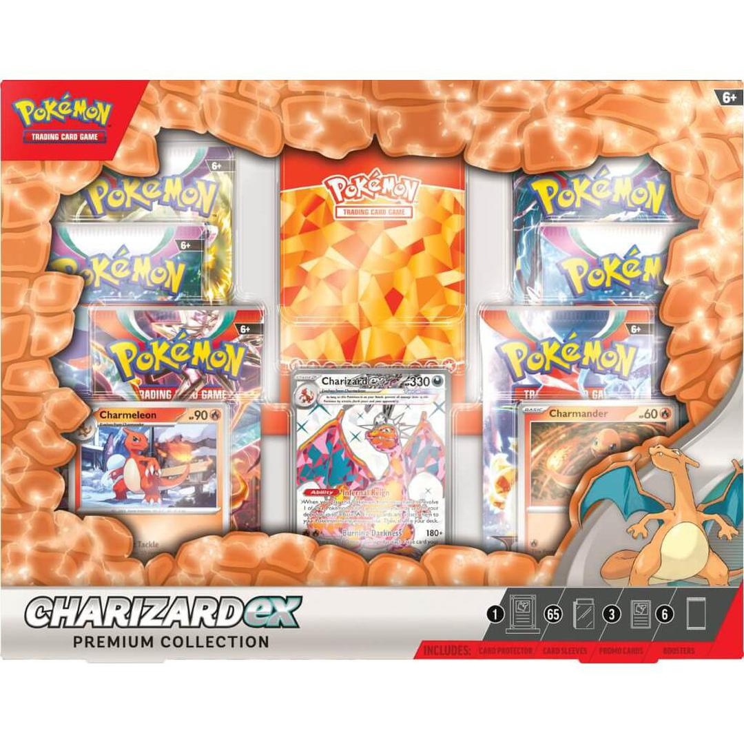 **Pokemon TCG: Charizard ex Premium Collection – Rare Trading Card Game Set for Collectors & Battles – Perfect for Tournaments, Gifts & Display**