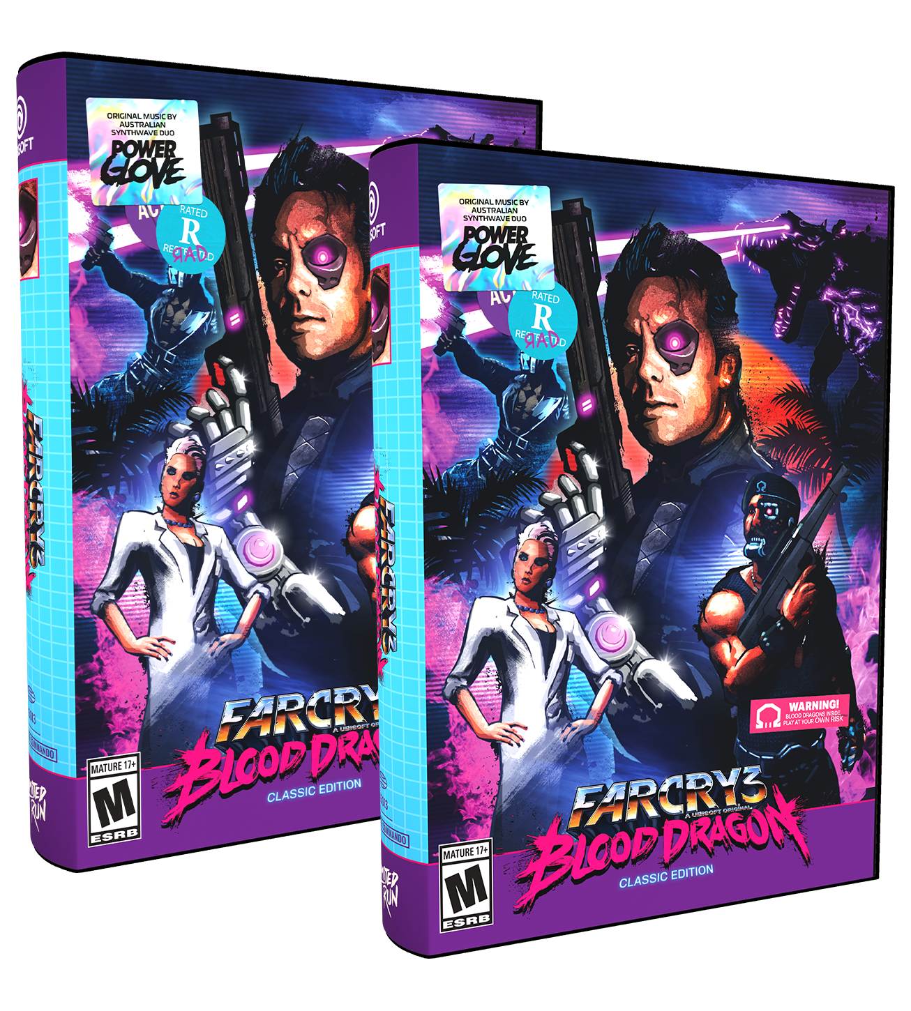 Far Cry 3 Blood Dragon VHS Edition - Limited Convention Exclusive for PS4 & Xbox - Perfect for Retro Gaming Collectors and 80s Nostalgia Fans