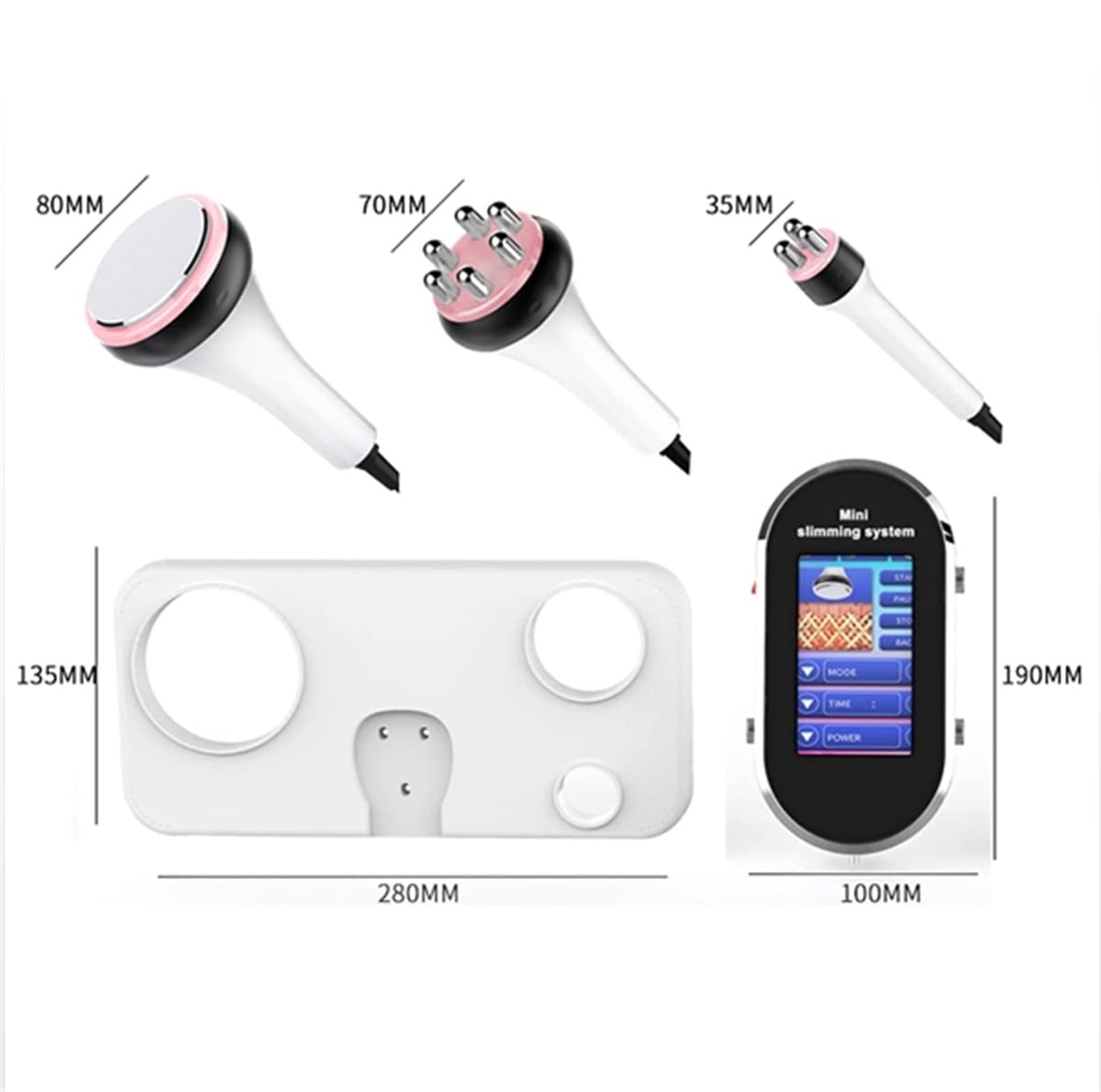 Portable 3-in-1 Cavitation Machine for Body Slimming & Skin Sculpting - Face, Waist, Thigh & Buttock Fat Reduction | Home Spa & Beauty Salon Use