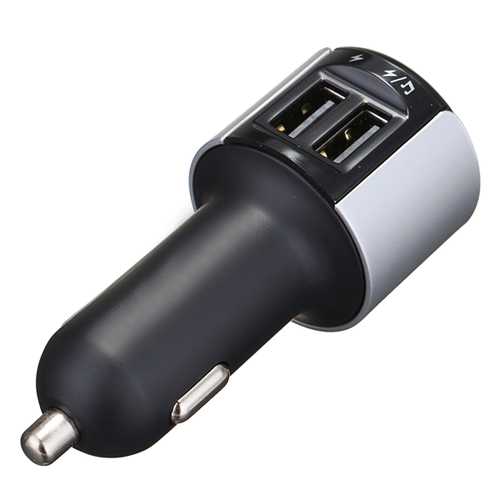 5V 3.4A Fast Dual USB Car Charger Adapter - Compatible with Tablets, Smartphones & Wireless Bluetooth Devices - Perfect for Road Trips & Long Commutes